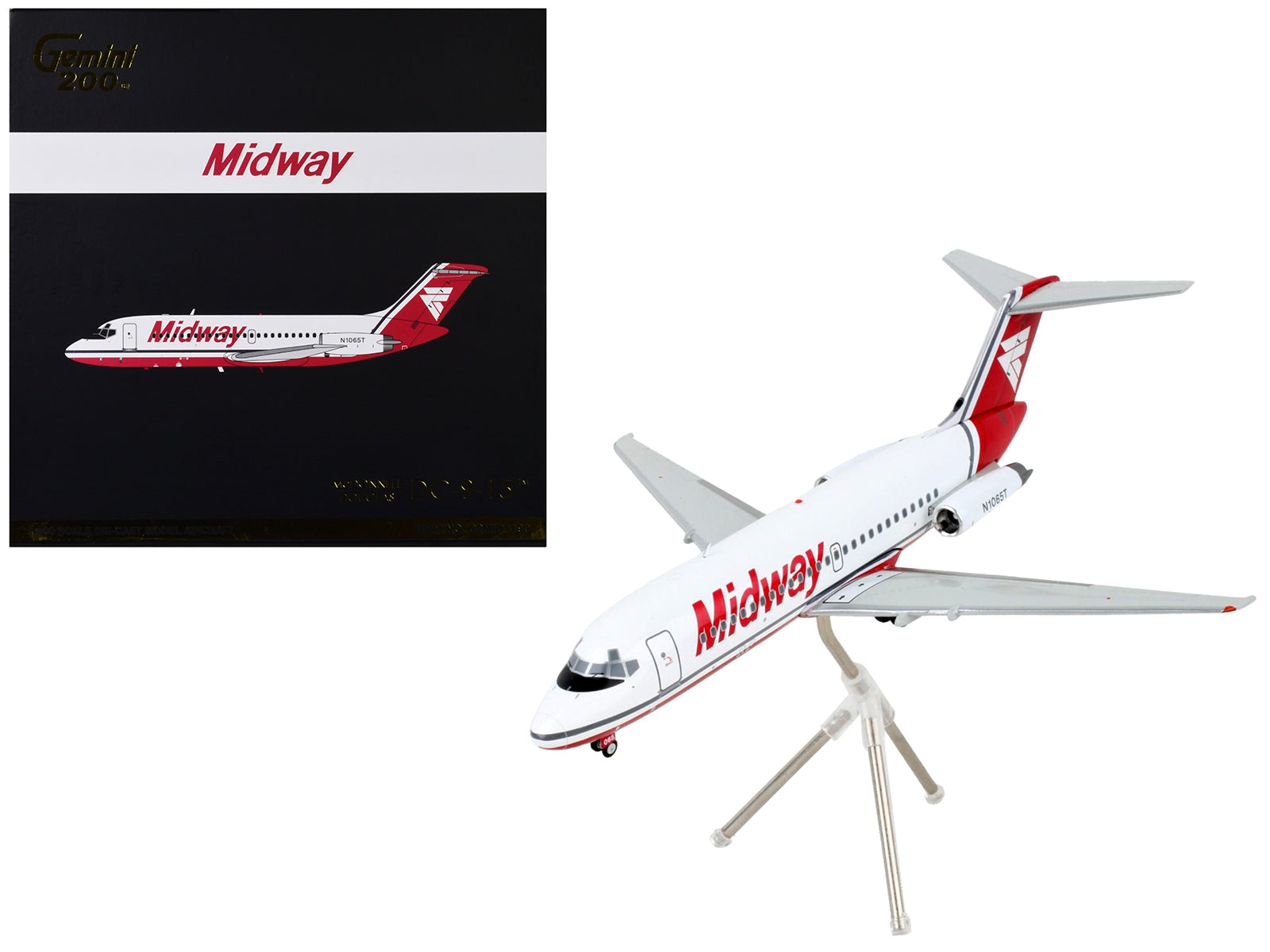 McDonnell Douglas DC-9-15 Commercial Aircraft "Midway Airlines" - Premium McDonnell Douglas from GeminiJets - Just $120.59! Shop now at Rapidvehicles