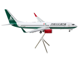 Boeing 737-800 Commercial Aircraft with Flaps Down "Mexicana" (XA-ASM) White with Green Stripes "Gemini 200" Series 1/200 Diecast Model Airplane by GeminiJets - Premium Boeing from GeminiJets - Just $124.99! Shop now at Rapidvehicles