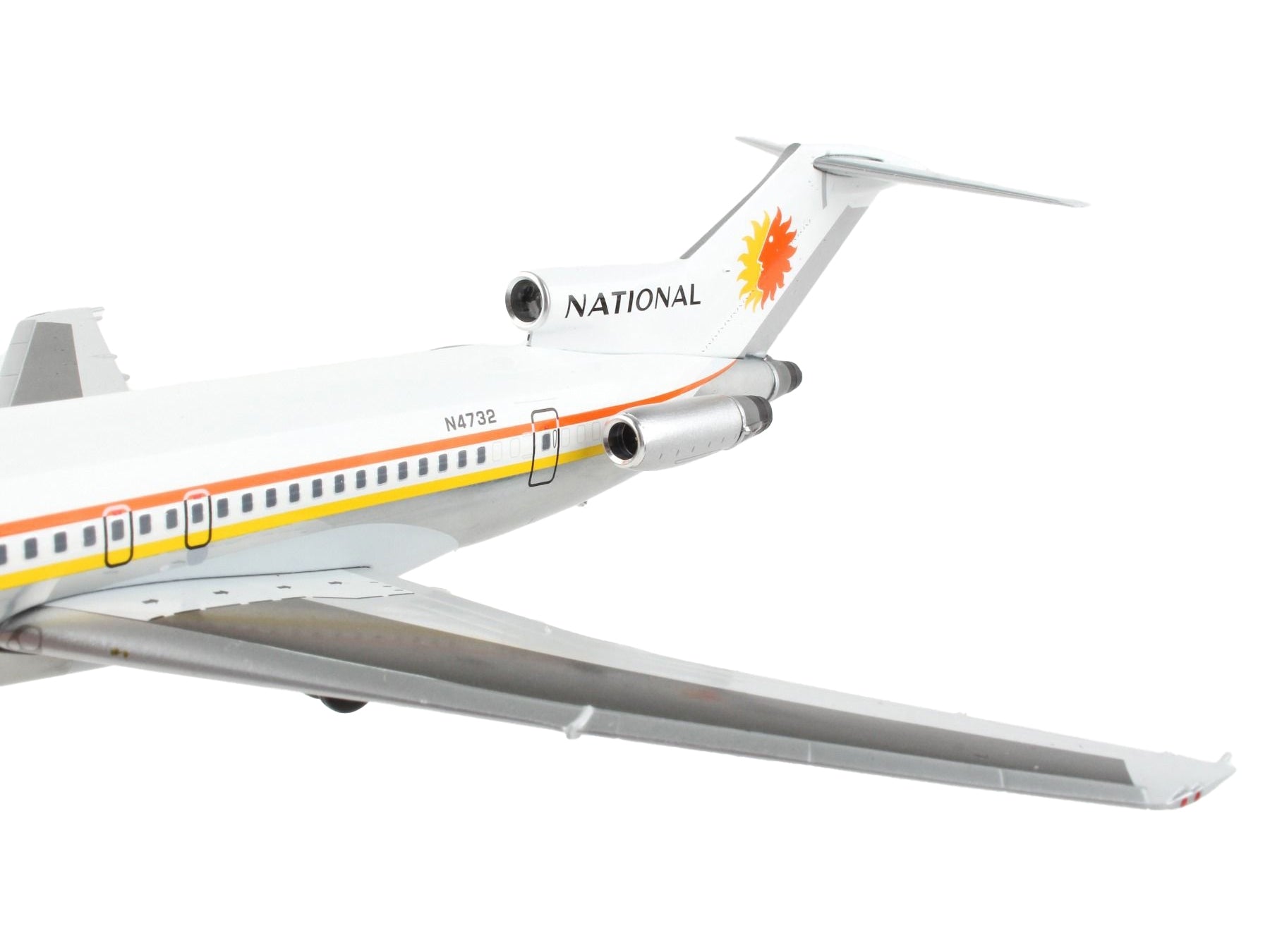 Boeing 727-200 Commercial Aircraft "National Airlines" White with Orange and Yellow Stripes "Gemini 200" Series 1/200 Diecast Model Airplane by GeminiJets - Premium Boeing from GeminiJets - Just $127.99! Shop now at Rapidvehicles