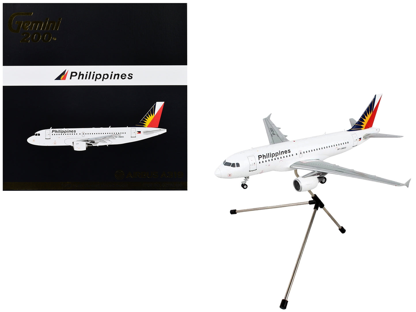 Airbus A319 Commercial Aircraft "Philippine Airlines" White with - Premium Aircrafts and War Planes from GeminiJets - Just $129.59! Shop now at Rapidvehicles