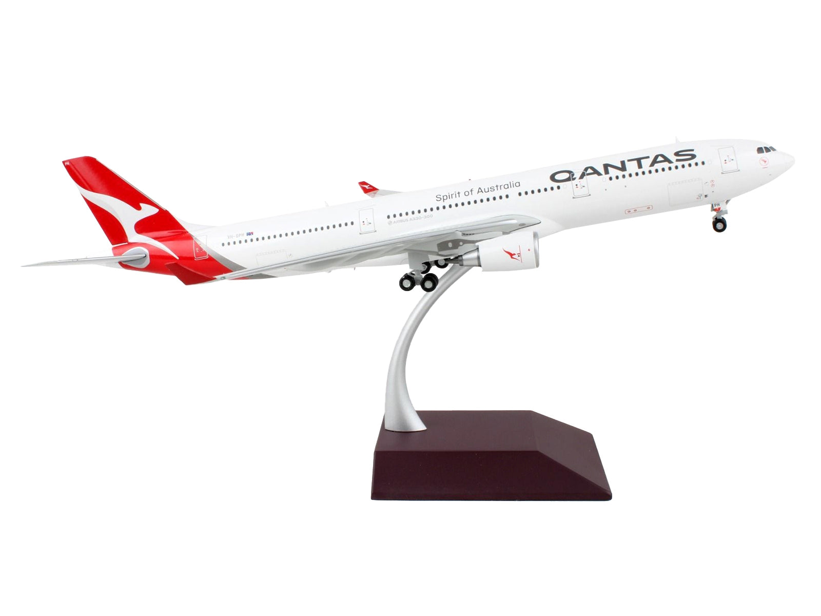 Airbus A330-300 Commercial Aircraft "Qantas Airways - Spirit of Australia" White with Red Tail "Gemini 200" Series 1/200 Diecast Model Airplane by GeminiJets - Premium Aircrafts and War Planes from GeminiJets - Just $165.99! Shop now at Rapidvehicles