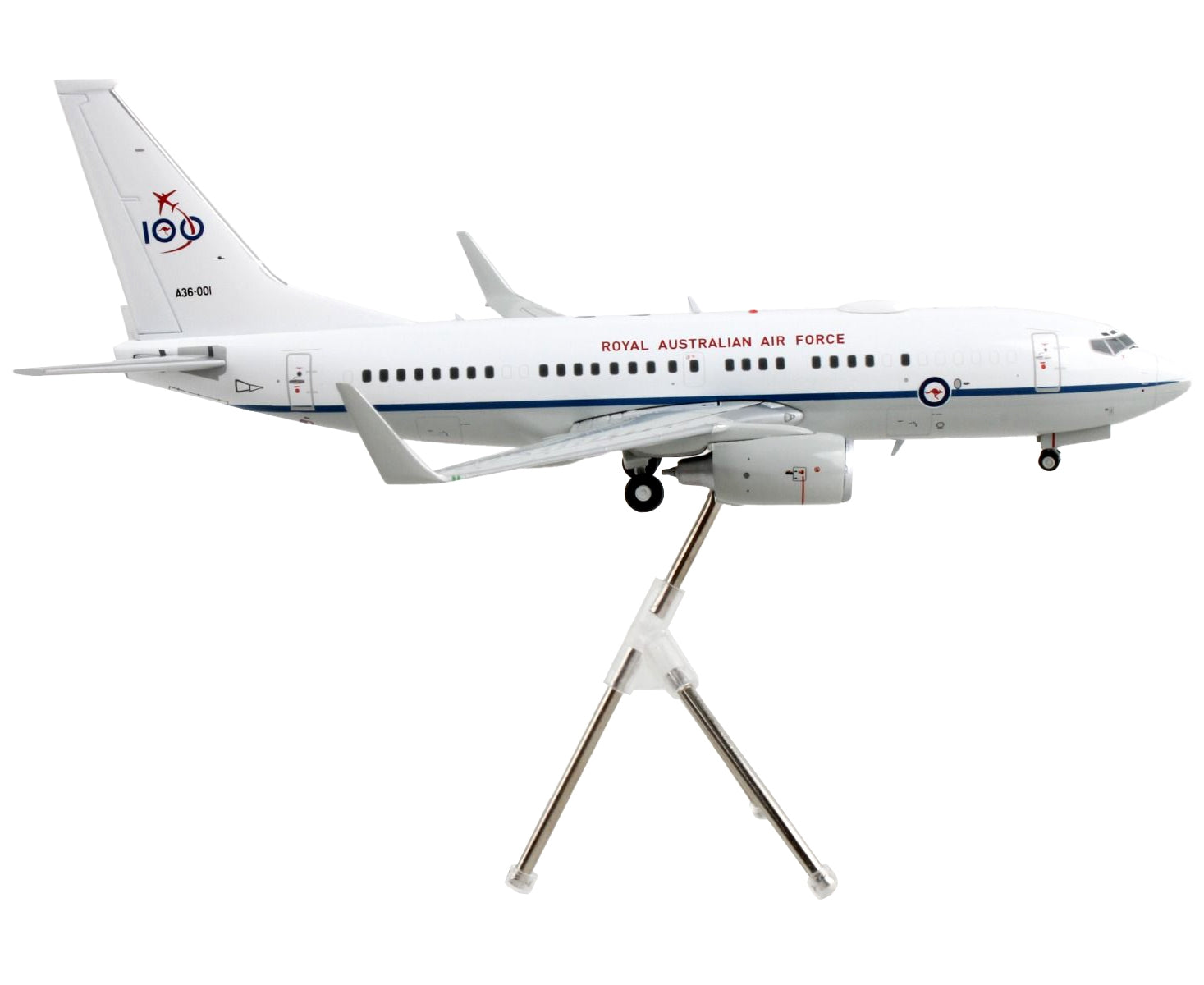 Boeing 737-700 Transport Aircraft "Royal Australian Air Force 100th Anniversary - A36-001" White and Gray "Gemini 200" Series 1/200 Diecast Model Airplane by GeminiJets - Premium Boeing from GeminiJets - Just $123.99! Shop now at Rapidvehicles