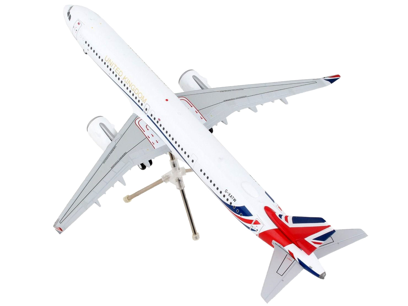 Airbus A321neo Commercial Aircraft "British Royal Air Force" White with United Kingdom Flag Graphics "Gemini 200" Series 1/200 Diecast Model Airplane by GeminiJets - Premium Aircrafts and War Planes from GeminiJets - Just $123.99! Shop now at Rapidvehicles