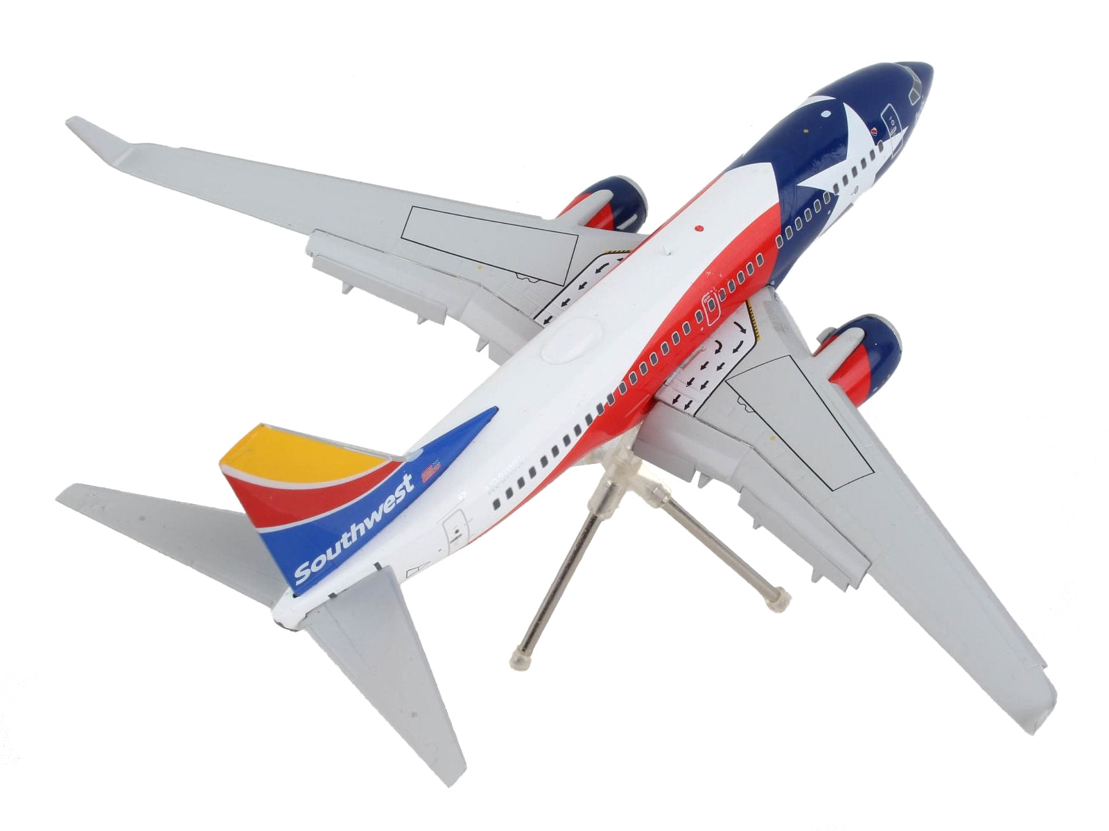 Boeing 737-700 Commercial Aircraft with Flaps Down "Southwest Airlines - Lone Star One" Texas Flag Livery "Gemini 200" Series 1/200 Diecast Model Airplane by GeminiJets - Premium Boeing from GeminiJets - Just $127.99! Shop now at Rapidvehicles