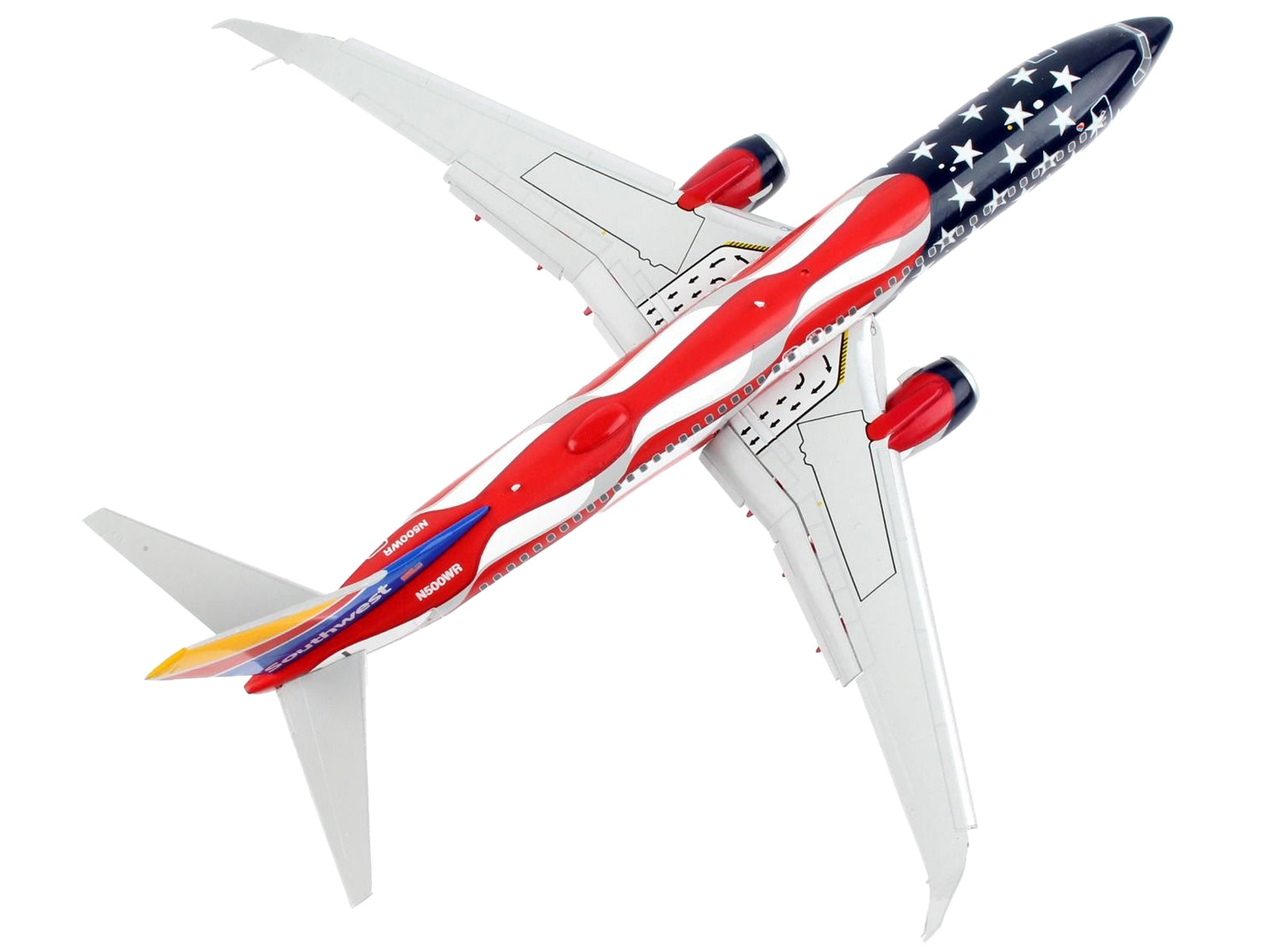 Boeing 737-800 Commercial Aircraft with Flaps Down "Southwest Airlines - Freedom One" American Flag Livery "Gemini 200" Series 1/200 Diecast Model Airplane by GeminiJets - Premium Boeing from GeminiJets - Just $127.99! Shop now at Rapidvehicles