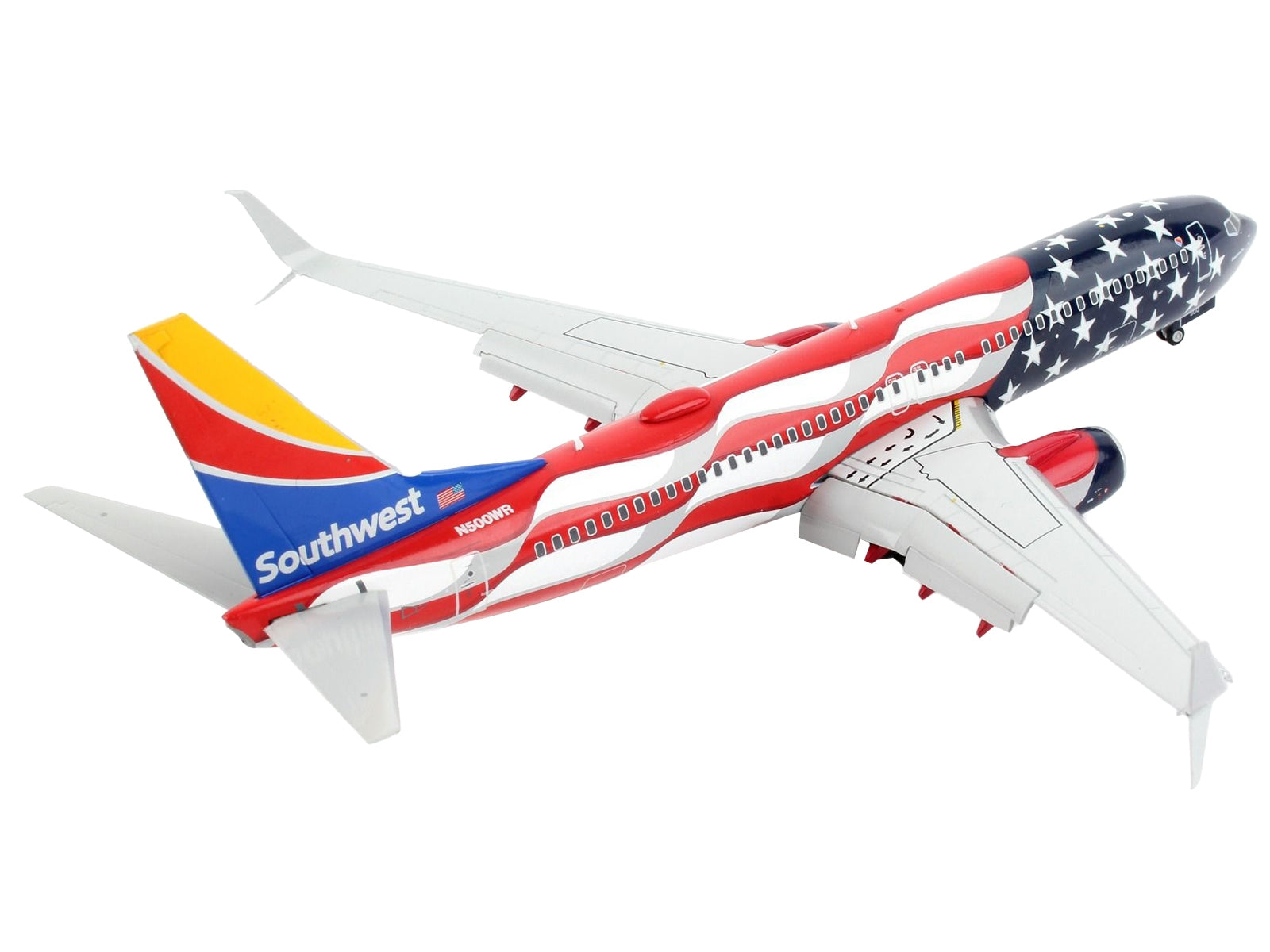 Boeing 737-800 Commercial Aircraft with Flaps Down "Southwest Airlines - Freedom One" American Flag Livery "Gemini 200" Series 1/200 Diecast Model Airplane by GeminiJets - Premium Boeing from GeminiJets - Just $127.99! Shop now at Rapidvehicles