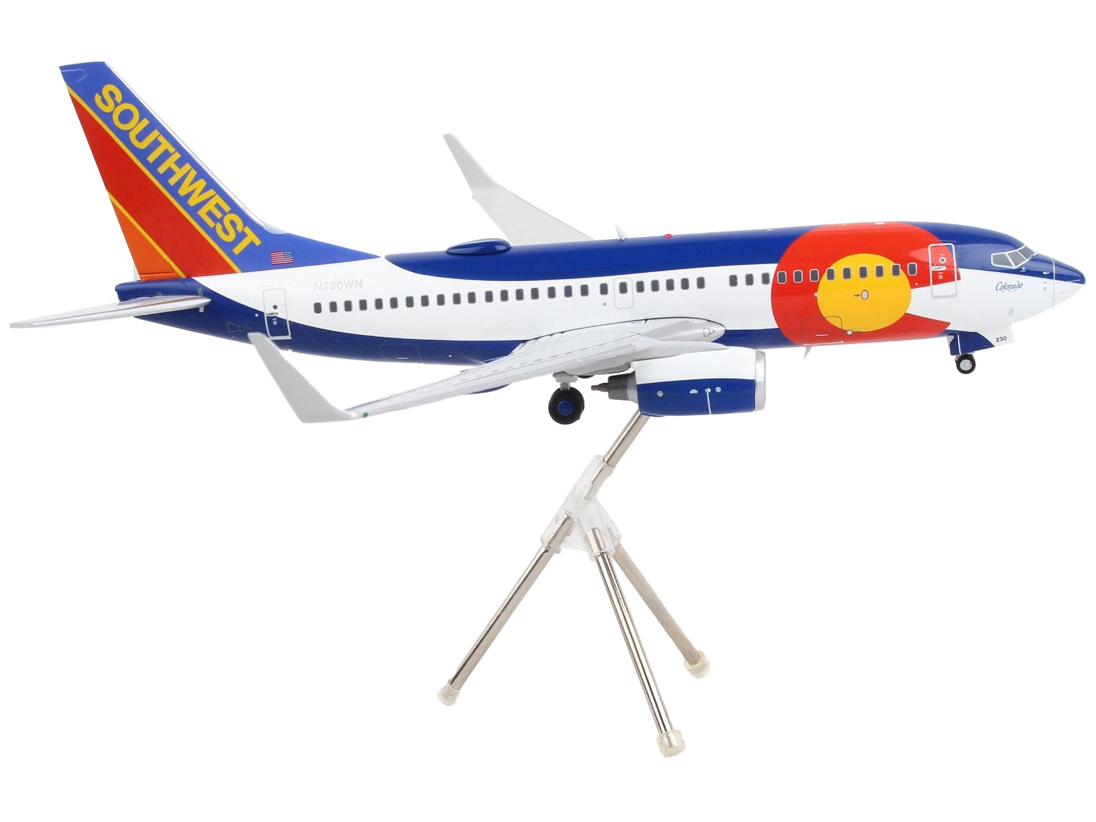 Boeing 737-700 Commercial Aircraft "Southwest Airlines - Colorado One" White and Blue "Gemini 200" Series 1/200 Diecast Model Airplane by GeminiJets - Premium Boeing from GeminiJets - Just $125.99! Shop now at Rapidvehicles