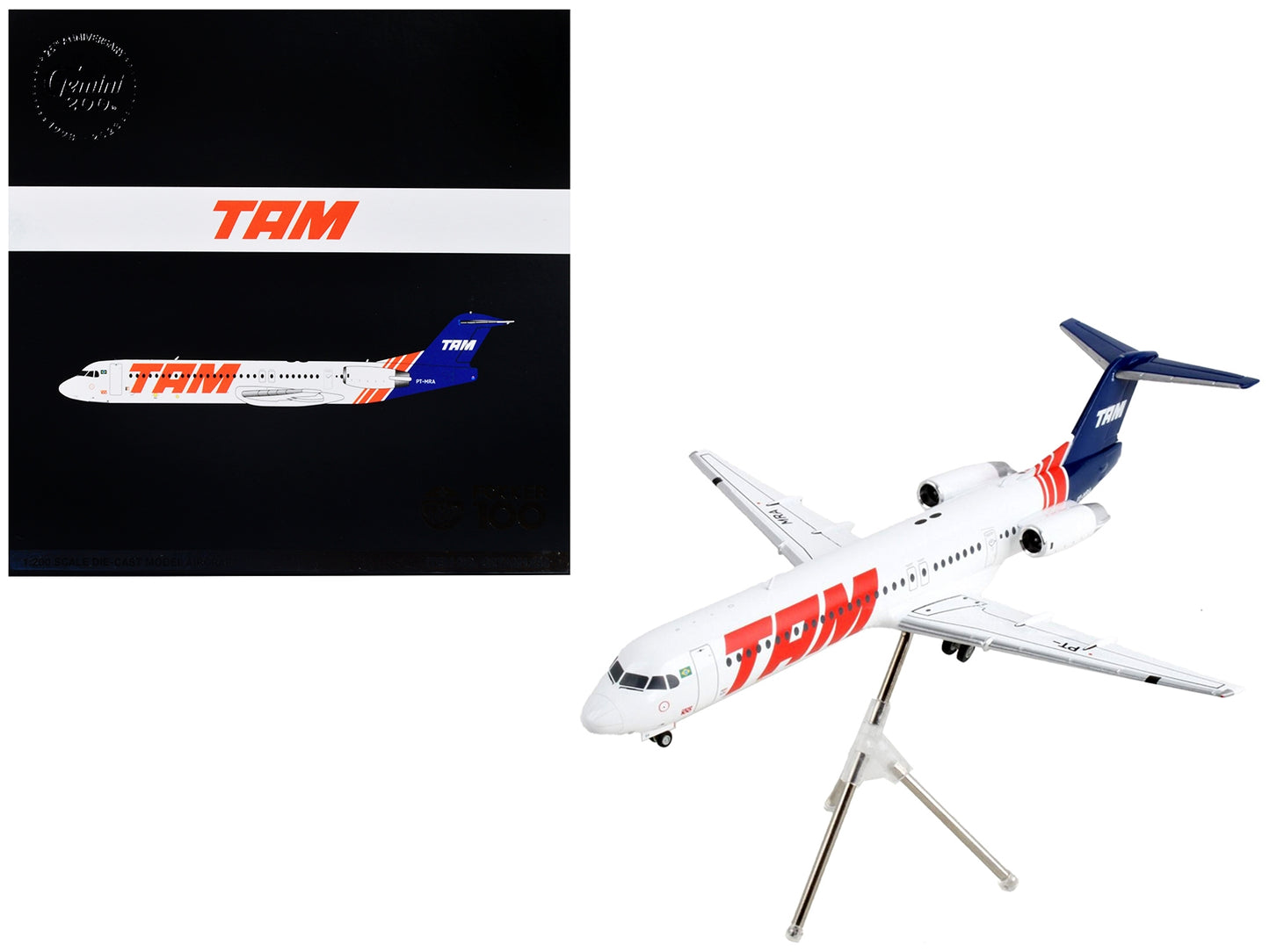 Fokker F100 Commercial Aircraft "TAM Linhas Aereas - Airlines" - Premium Fokker from GeminiJets - Just $108.89! Shop now at Rapidvehicles