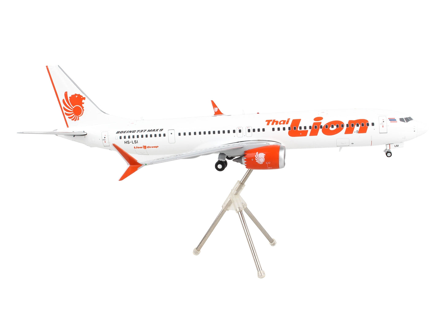 Boeing 737 MAX 9 Commercial Aircraft "Thai Lion Air" White with - Premium Boeing from GeminiJets - Just $129.59! Shop now at Rapidvehicles