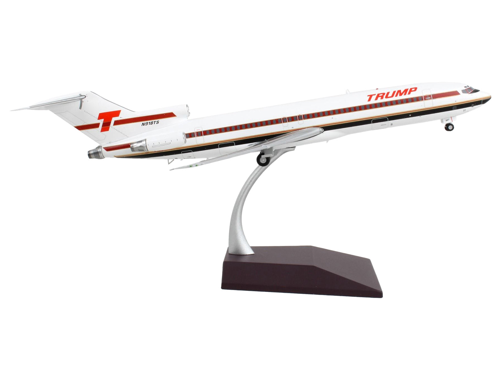 Boeing 727-200 Commercial Aircraft "Trump Shuttle" White with Red Stripes "Gemini 200" Series 1/200 Diecast Model Airplane by GeminiJets - Premium Boeing from GeminiJets - Just $123.99! Shop now at Rapidvehicles