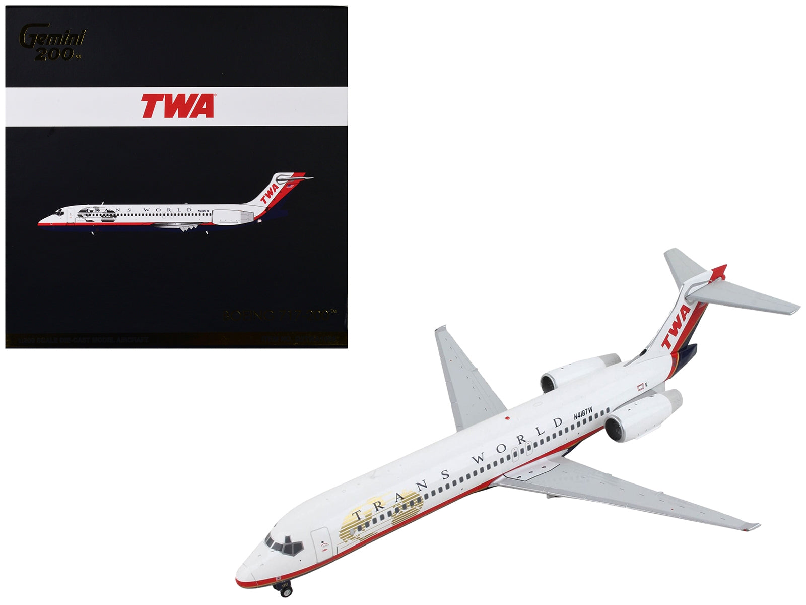 Boeing 717-200 Commercial Aircraft "Trans World Airlines" White with Red Stripes "Gemini 200" Series 1/200 Diecast Model Airplane by GeminiJets - Premium Boeing from GeminiJets - Just $122.99! Shop now at Rapidvehicles