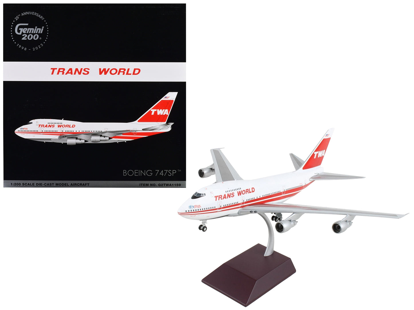 Boeing 747SP Commercial Aircraft "TWA (Trans World Airlines)"