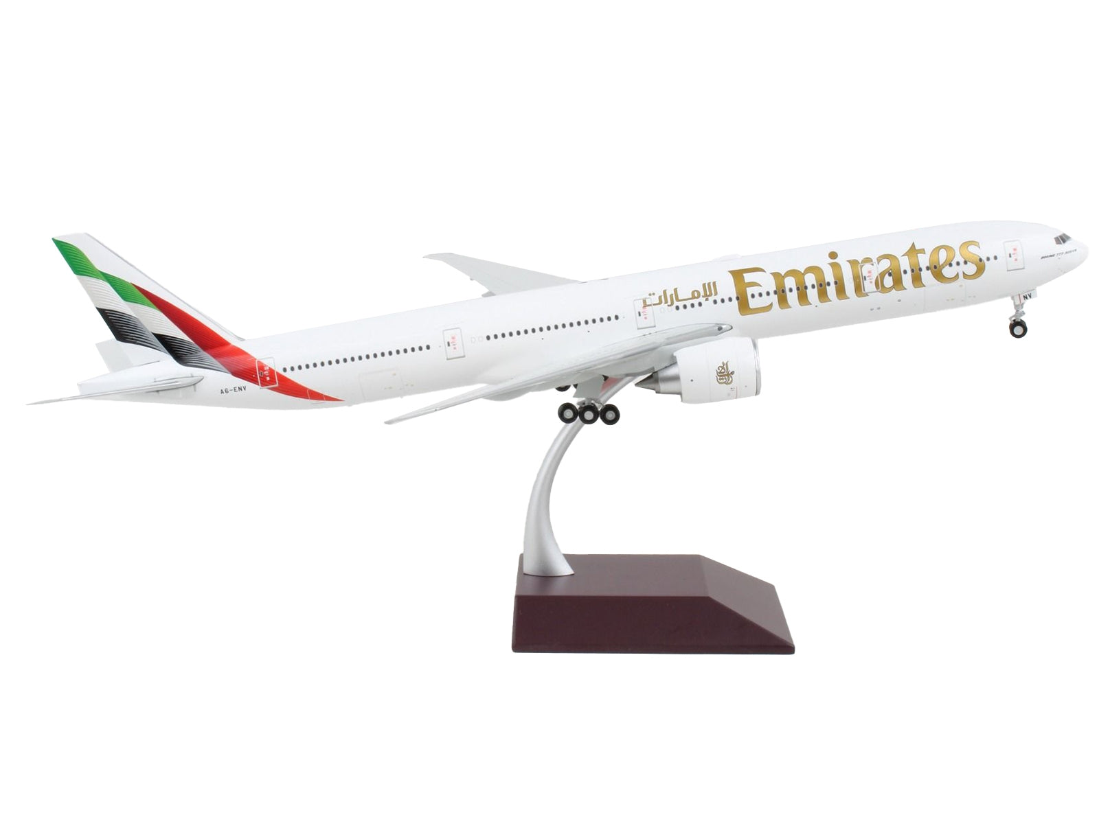 Boeing 777-300ER Commercial Aircraft "Emirates Airlines - 2023 Livery" White with Striped Tail "Gemini 200" Series 1/200 Diecast Model Airplane by GeminiJets - Premium Boeing from GeminiJets - Just $160.99! Shop now at Rapidvehicles