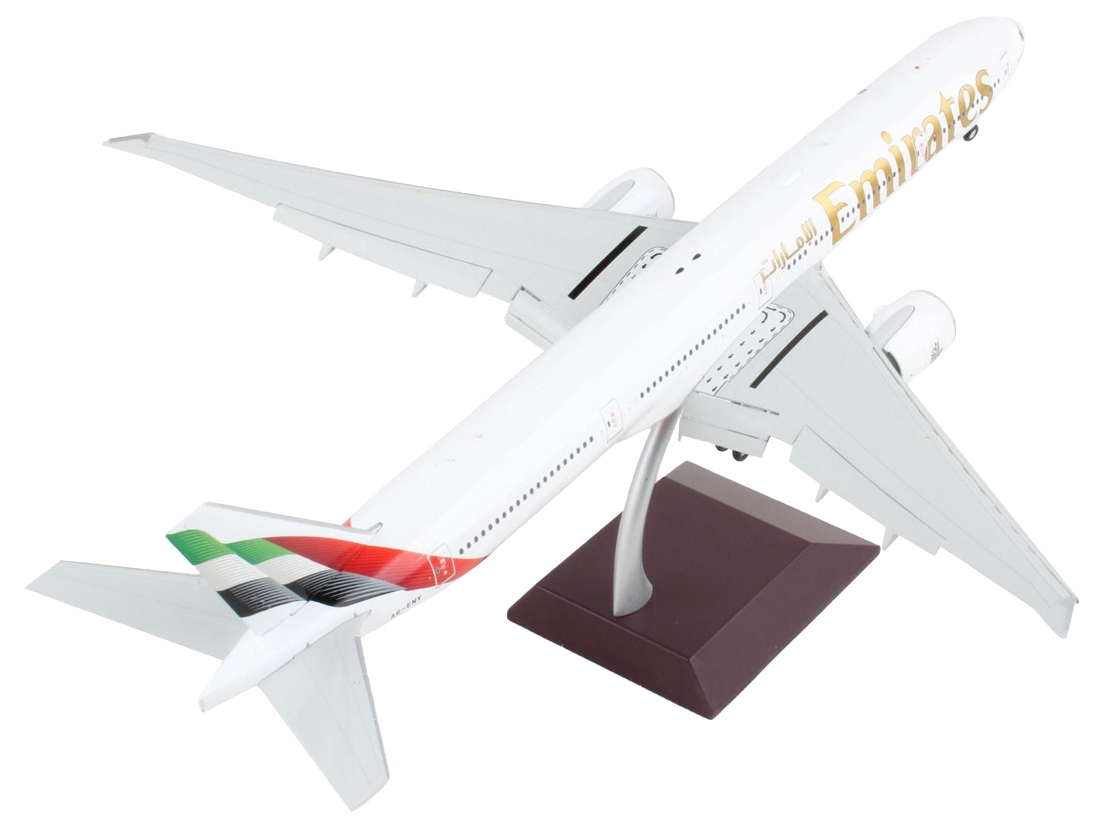 Boeing 777-300ER Commercial Aircraft with Flaps Down "Emirates Airlines - 2023 Livery" White with Striped Tail "Gemini 200" Series 1/200 Diecast Model Airplane by GeminiJets - Premium Boeing from GeminiJets - Just $160.99! Shop now at Rapidvehicles