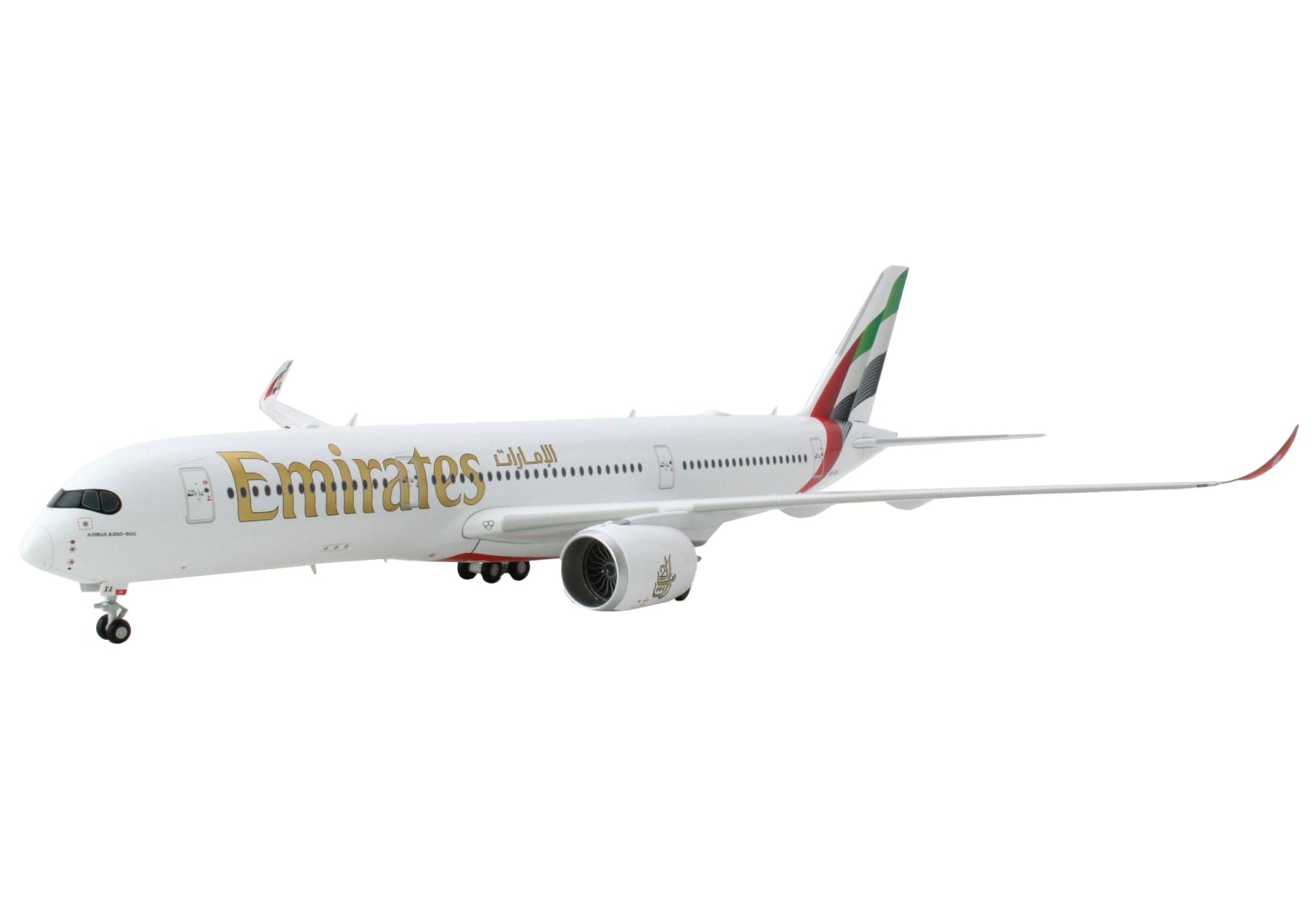 Airbus A350-900 Commercial Aircraft "Emirates Airlines" White with Striped Tail "Gemini 200" Series 1/200 Diecast Model Airplane by GeminiJets - Premium Aircrafts and War Planes from GeminiJets - Just $172.99! Shop now at Rapidvehicles