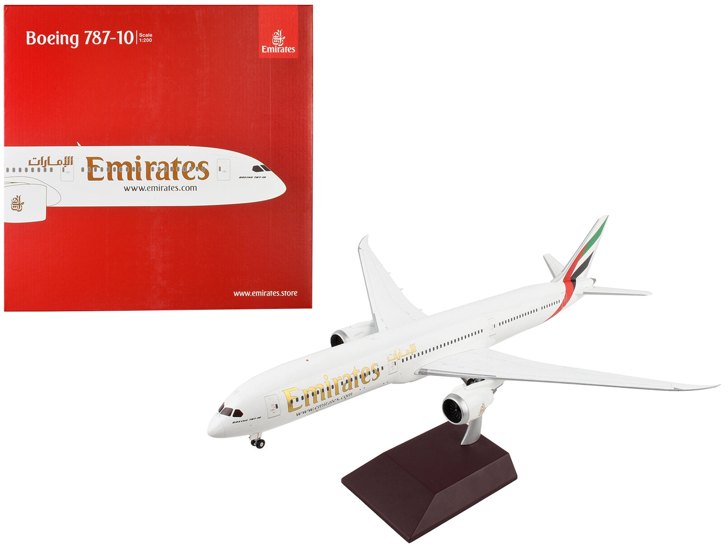 Boeing 787-10 Commercial Aircraft "Emirates Airlines" White with