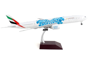 Boeing 777-300ER Commercial Aircraft "Emirates Airlines - Dubai Expo 2020" White with Blue Graphics "Gemini 200" Series 1/200 Diecast Model Airplane by GeminiJets - Premium Boeing from GeminiJets - Just $163.99! Shop now at Rapidvehicles