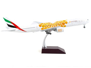 Boeing 777-300ER Commercial Aircraft "Emirates Airlines - Dubai Expo 2020" White with Orange Graphics "Gemini 200" Series 1/200 Diecast Model Airplane by GeminiJets - Premium Boeing from GeminiJets - Just $163.99! Shop now at Rapidvehicles