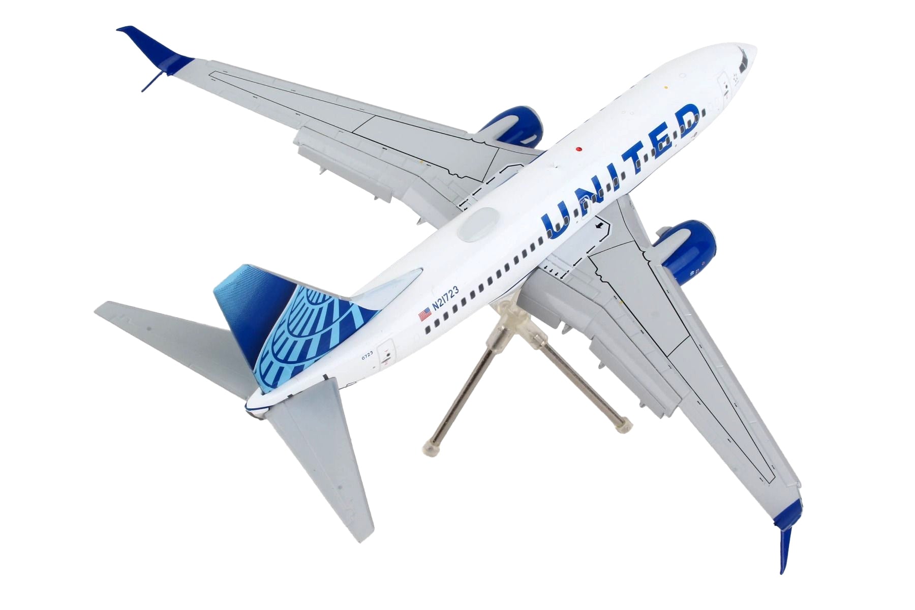 Boeing 737-700 Commercial Aircraft with Flaps Down "United Airlines" White with Blue Tail "Gemini 200" Series 1/200 Diecast Model Airplane by GeminiJets - Premium Boeing from GeminiJets - Just $127.99! Shop now at Rapidvehicles