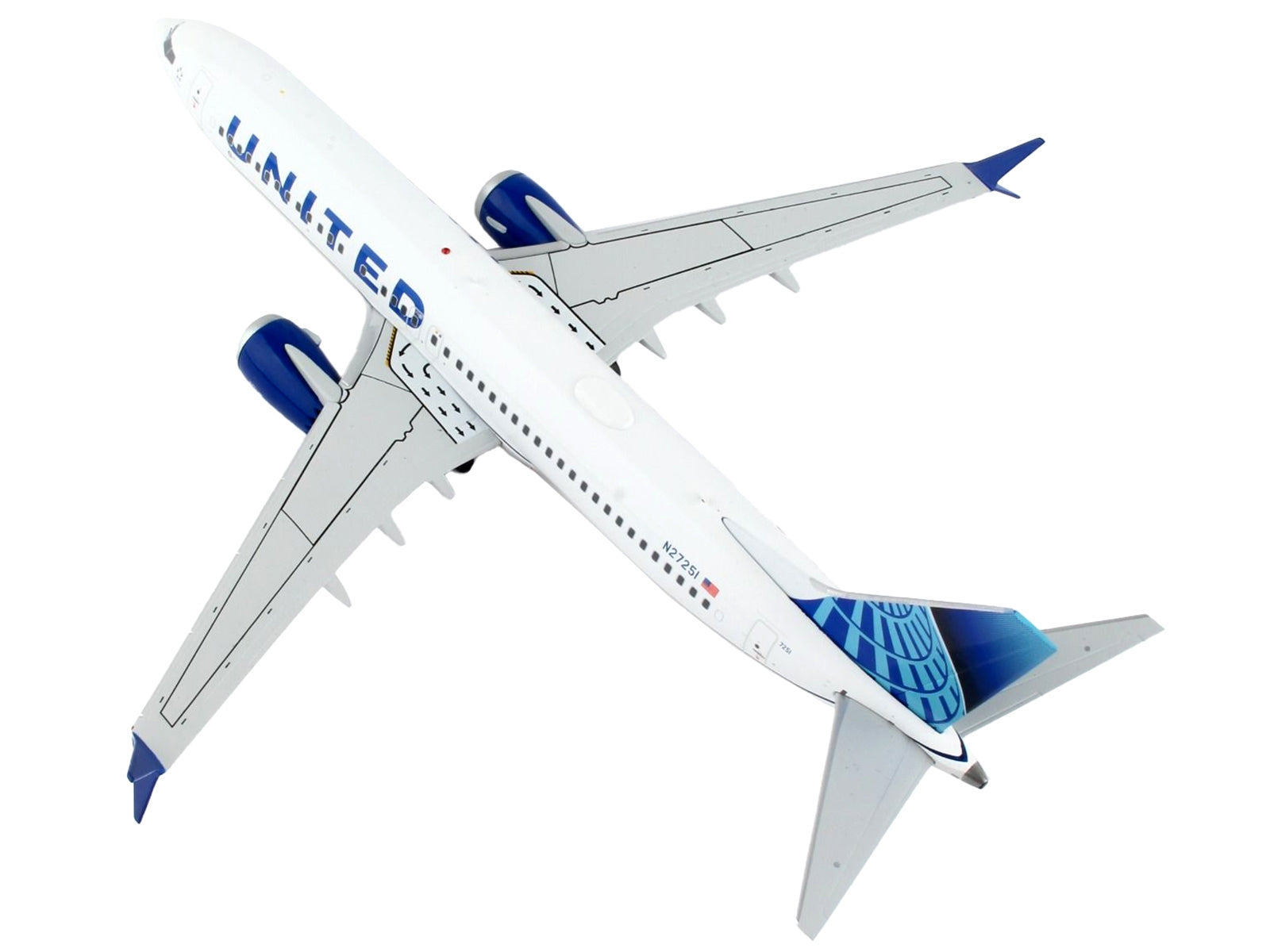 Boeing 737 MAX 8 Commercial Aircraft "United Airlines" White with Blue Tail "Gemini 200" Series 1/200 Diecast Model Airplane by GeminiJets - Premium Boeing from GeminiJets - Just $125.99! Shop now at Rapidvehicles