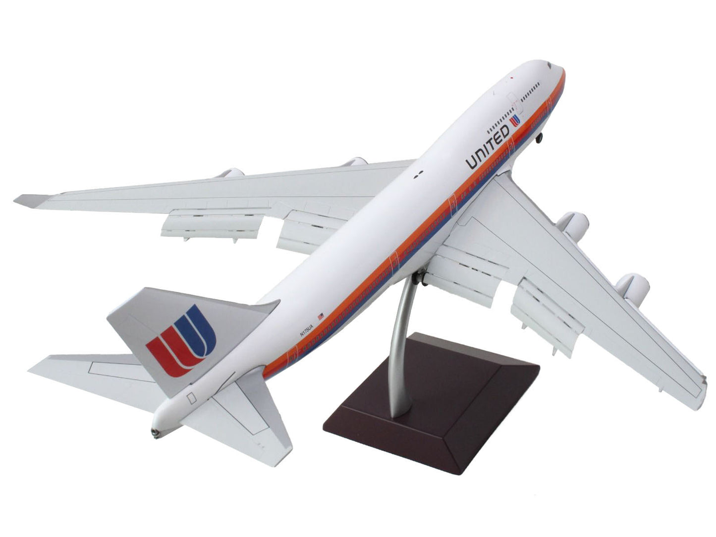 Boeing 747-400 Commercial Aircraft with Flaps Down "United - Premium Boeing from GeminiJets - Just $232.19! Shop now at Rapidvehicles