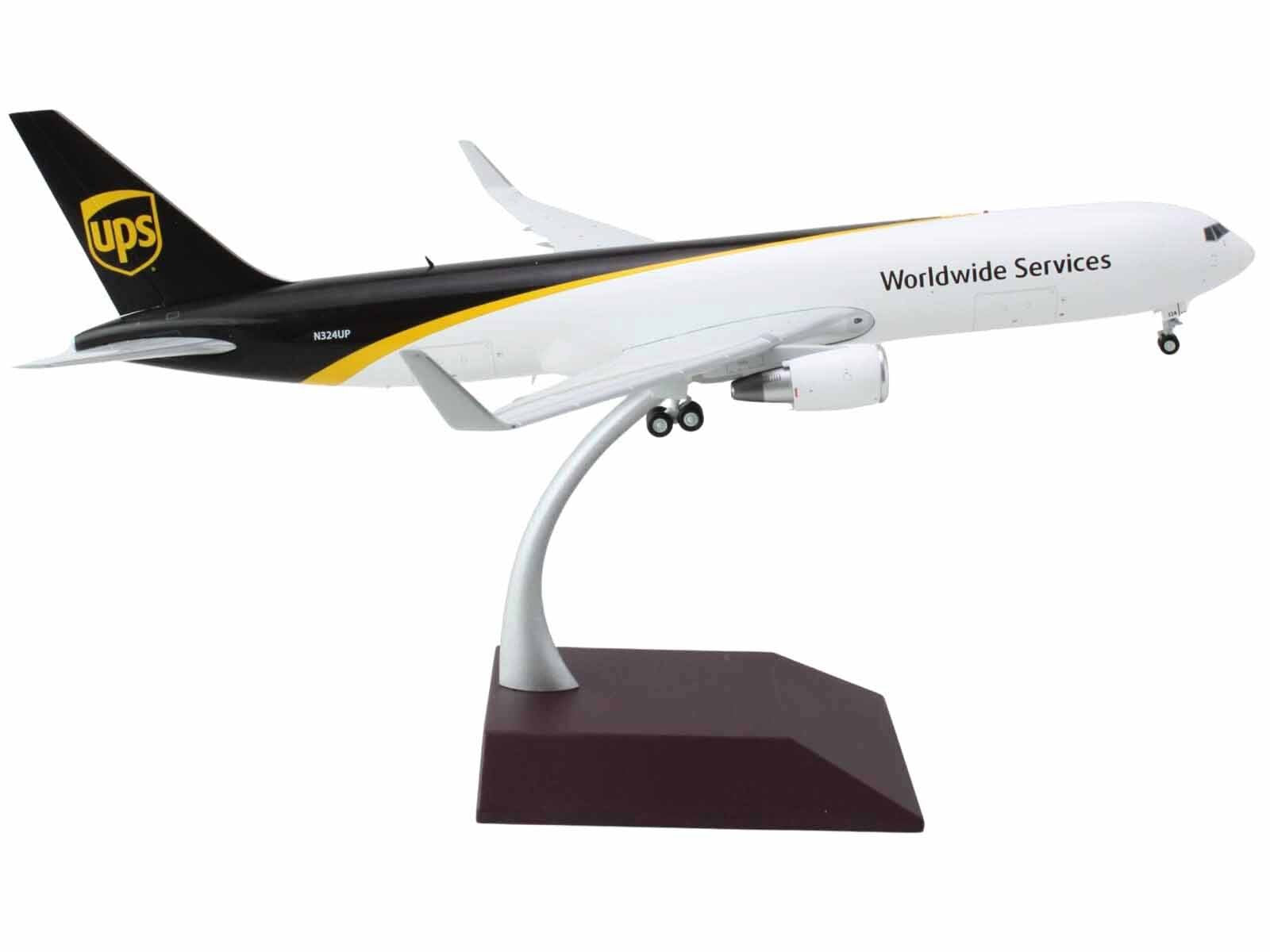 Boeing 767-300F Commercial Aircraft "UPS Worldwide Services" (N324UP) White and Brown "Gemini 200" Series 1/200 Diecast Model Airplane by GeminiJets - Premium Boeing from GeminiJets - Just $138.99! Shop now at Rapidvehicles