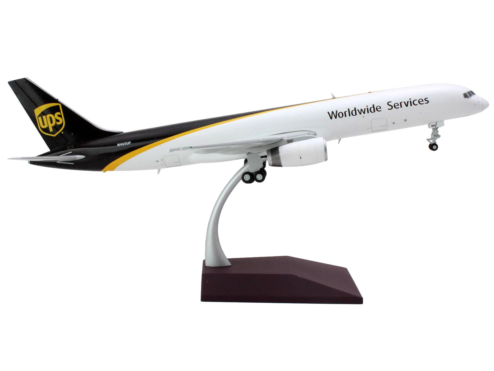 Boeing 757-200 Commercial Aircraft "UPS Worldwide Services" (N465UP) White with Brown Tail "Gemini 200" Series 1/200 Diecast Model Airplane by GeminiJets - Premium Boeing from GeminiJets - Just $128.99! Shop now at Rapidvehicles