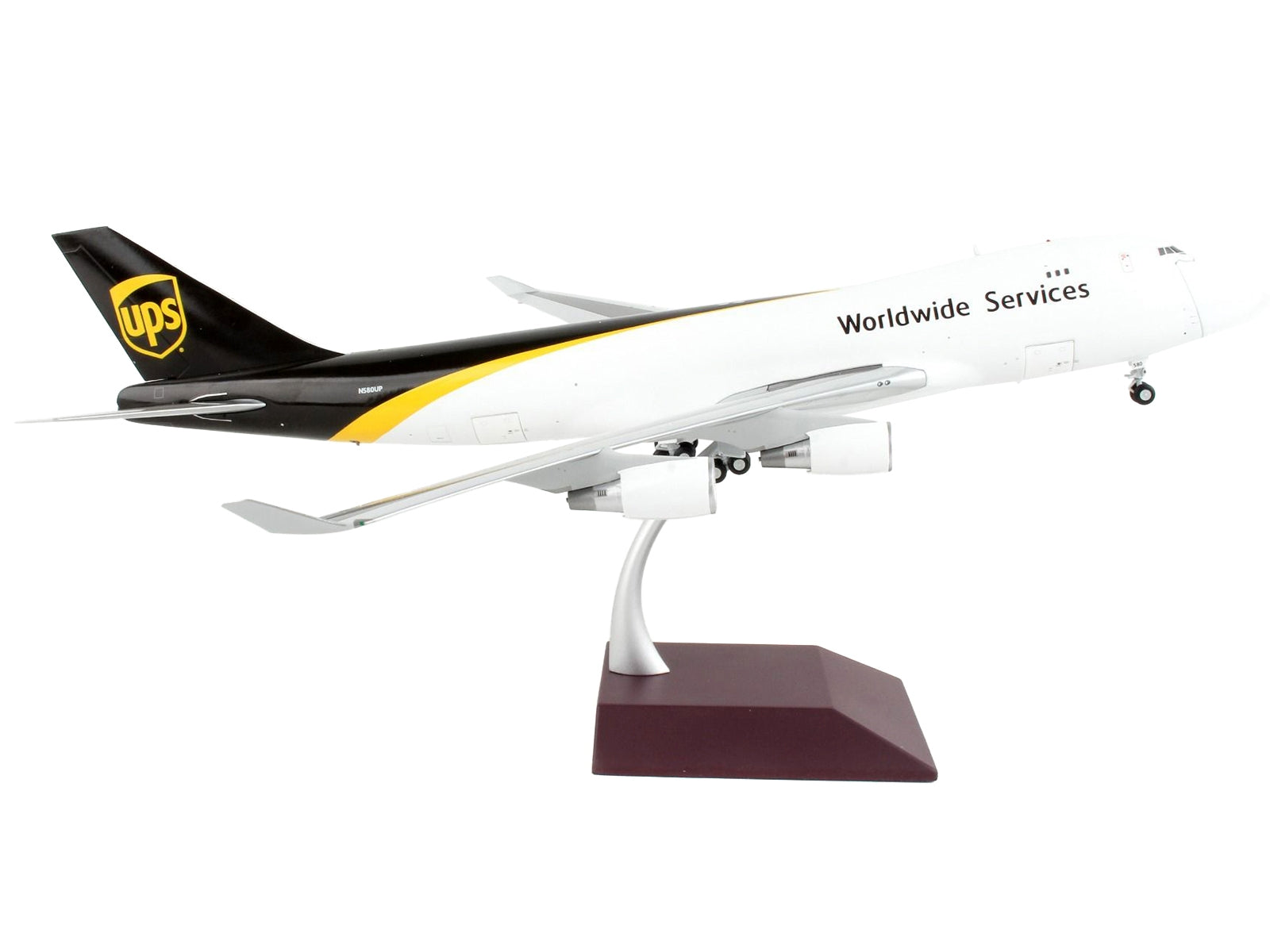 Boeing 747-400F Commercial Aircraft "UPS Worldwide Services" White with Brown Tail "Gemini 200 - Interactive" Series 1/200 Diecast Model Airplane by GeminiJets - Premium Boeing from GeminiJets - Just $214.99! Shop now at Rapidvehicles