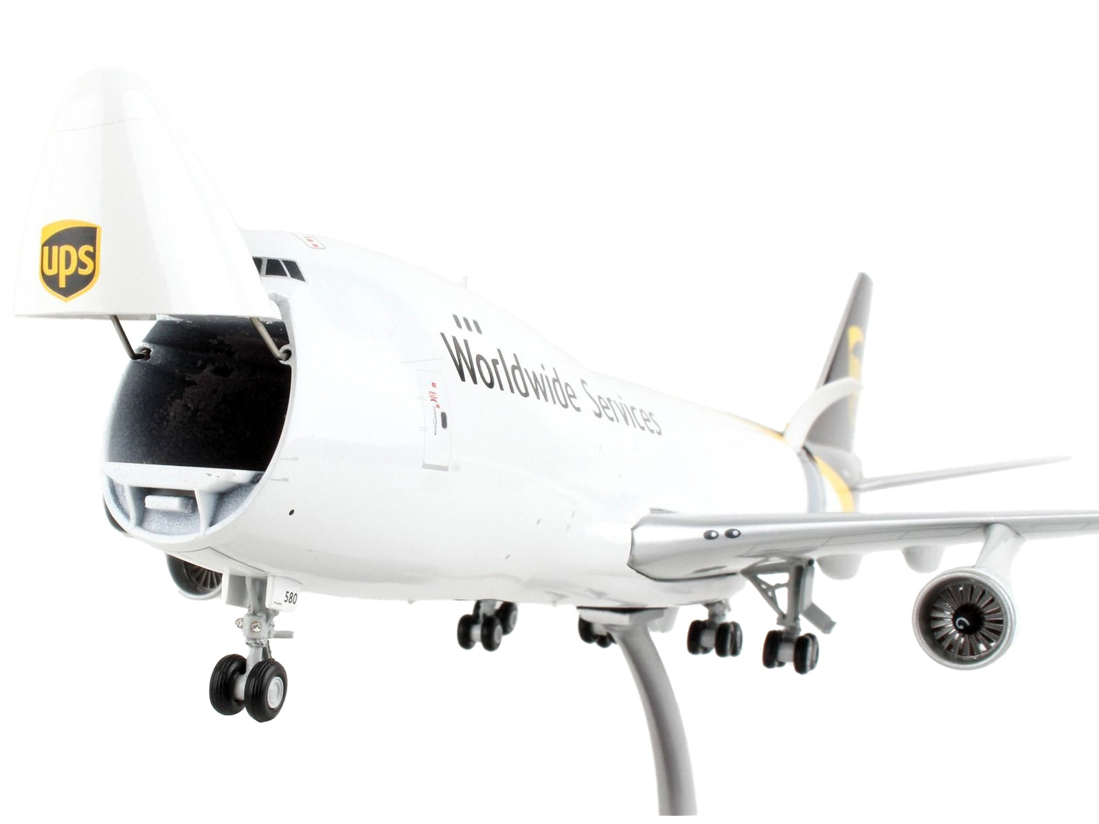 Boeing 747-400F Commercial Aircraft "UPS Worldwide Services" White with Brown Tail "Gemini 200 - Interactive" Series 1/200 Diecast Model Airplane by GeminiJets - Premium Boeing from GeminiJets - Just $214.99! Shop now at Rapidvehicles