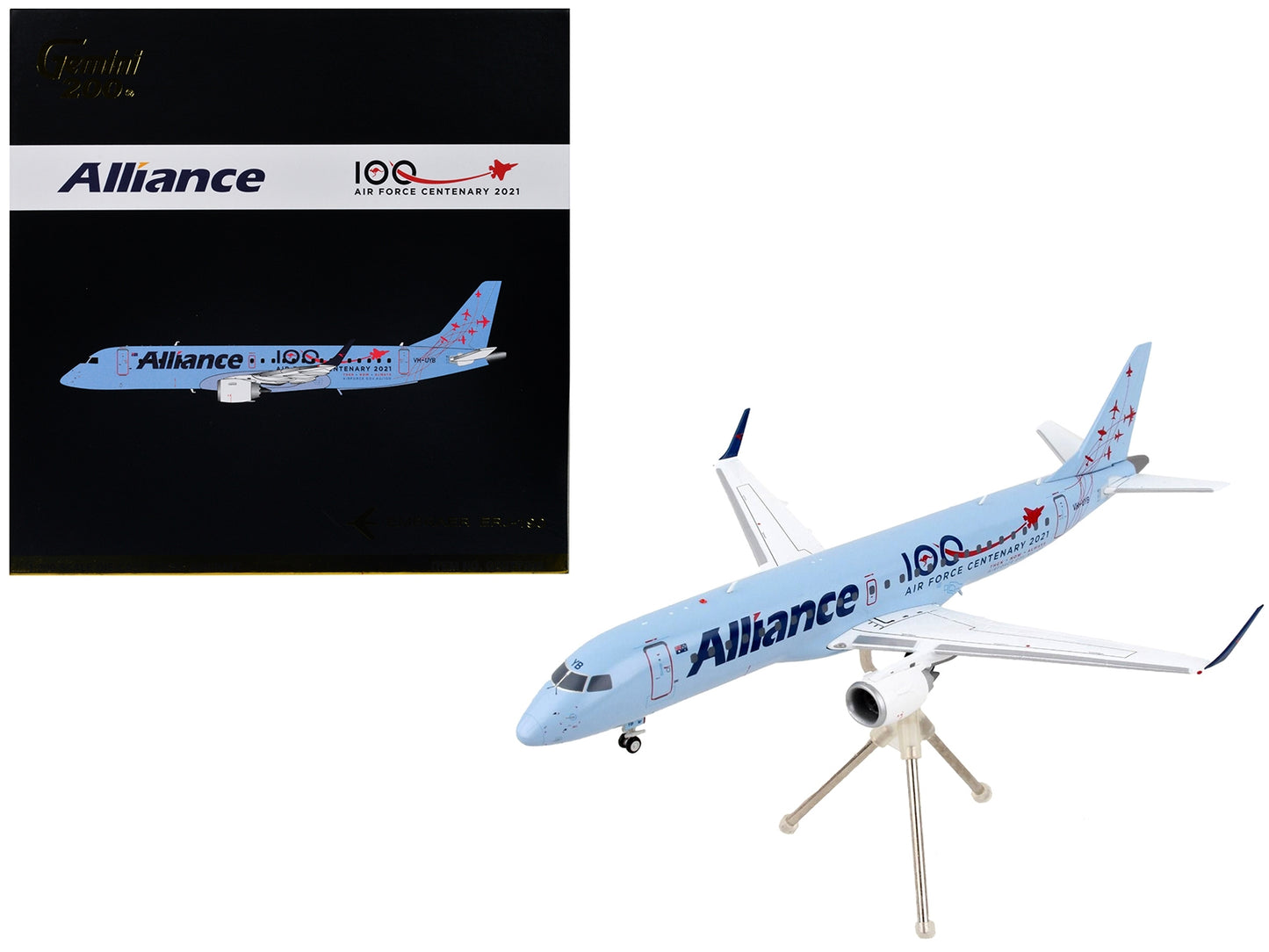 Embraer ERJ-190 Commercial Aircraft "Alliance Airlines - 100th - Premium Embraer from GeminiJets - Just $133.99! Shop now at Rapidvehicles