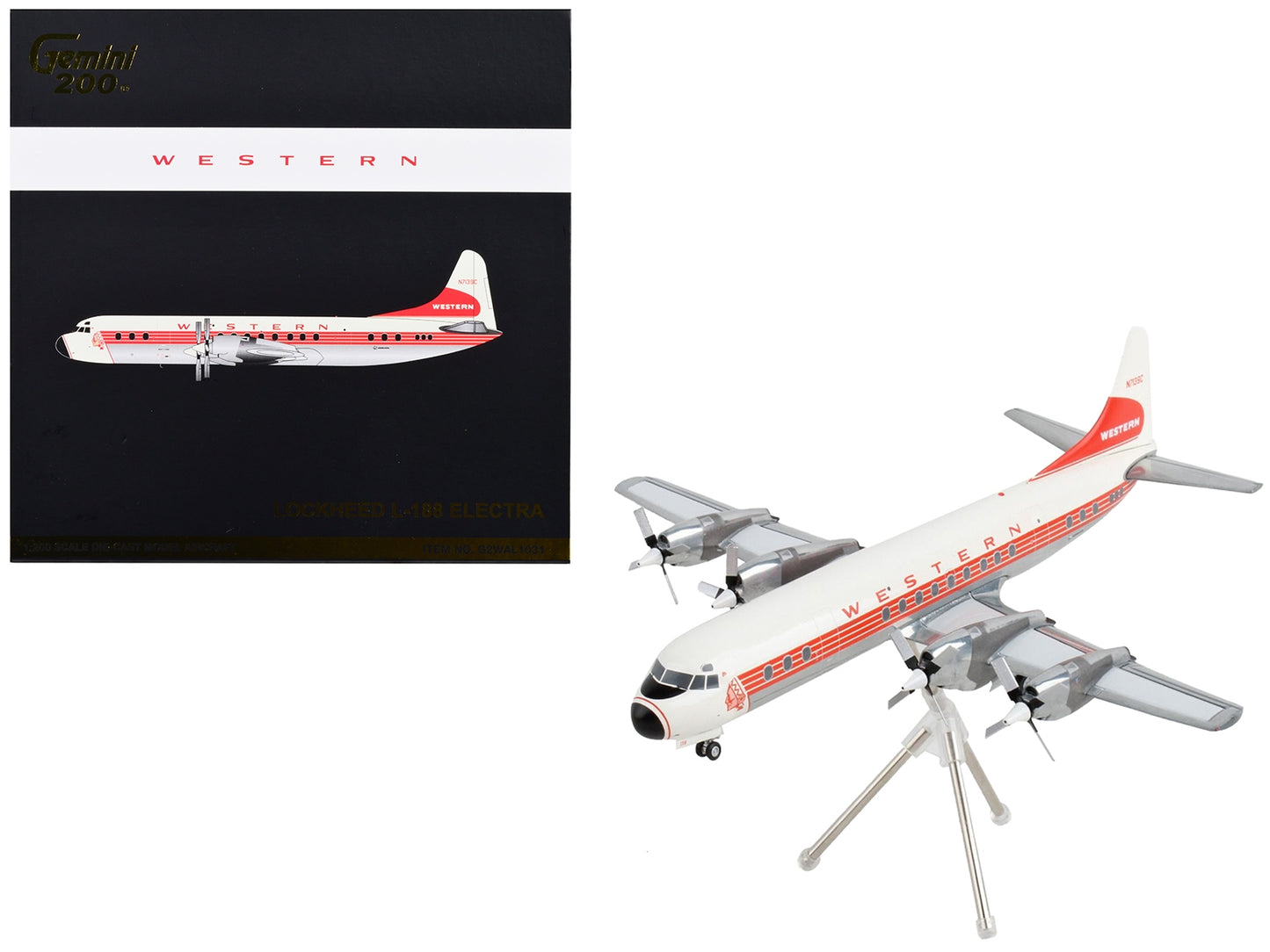 Lockheed L-188 Electra Commercial Aircraft "Western Airlines"