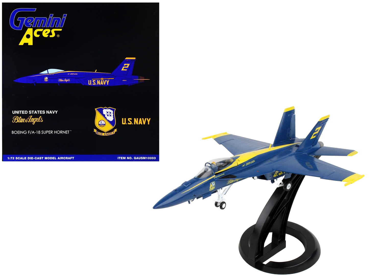 Boeing F/A-18E Super Hornet Fighter Aircraft "Blue Angels #2" - Premium Boeing from GeminiJets - Just $140.16! Shop now at Rapidvehicles