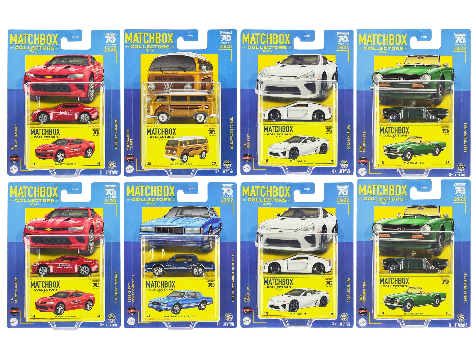 "Collectors" Superfast 2023 Assortment U "70 Years" Special Edition Set of 8 pieces Diecast Model Cars by Matchbox - Premium Other from Matchbox - Just $89.99! Shop now at Rapidvehicles