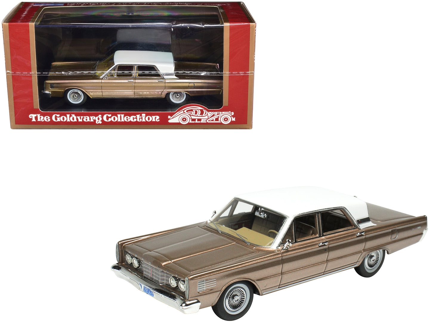 1965 Mercury Park Lane Pecan Frost Brown Metallic with White Top - Premium Mercury Models from Goldvarg Collection - Just $109.68! Shop now at Rapidvehicles