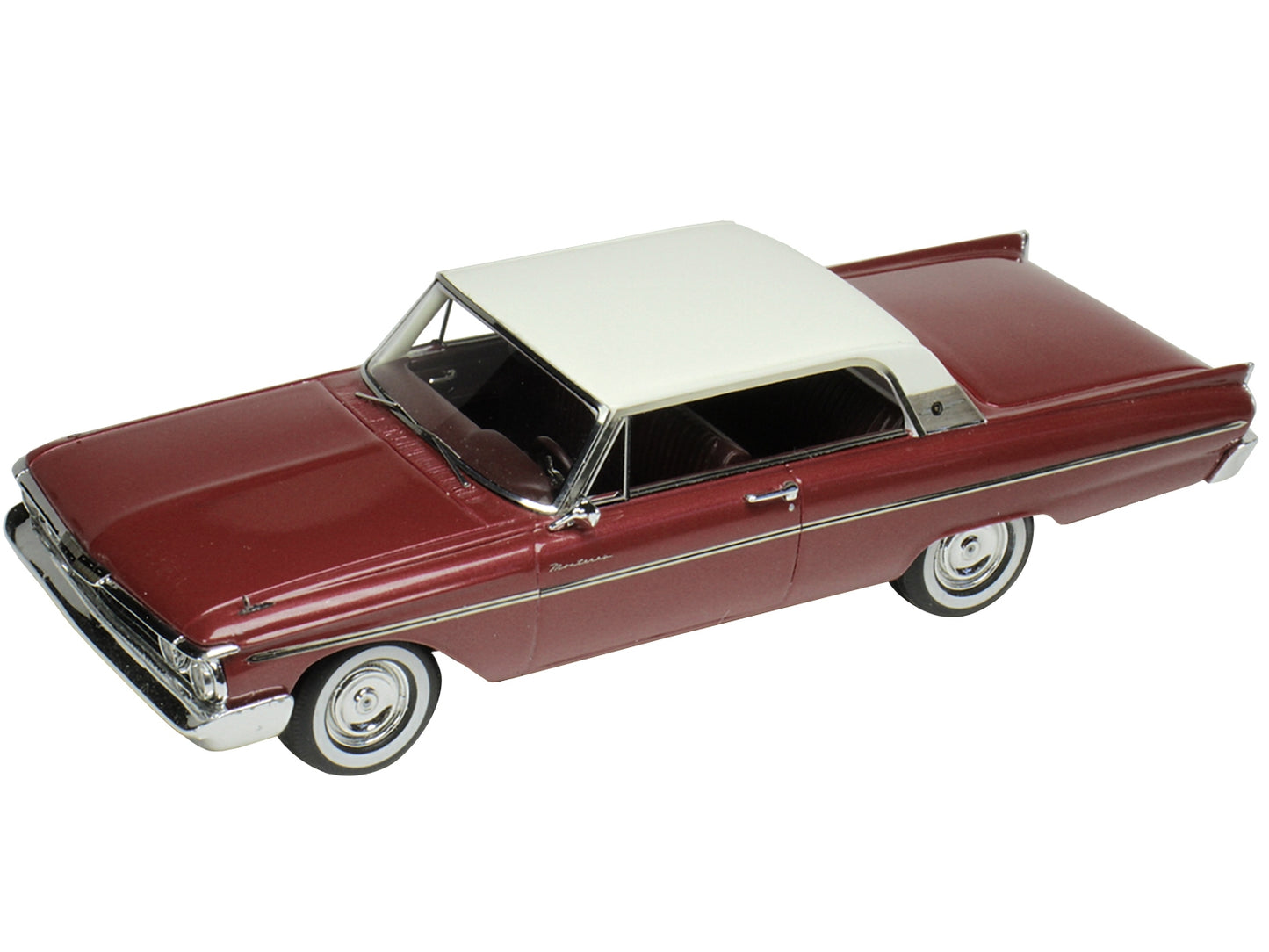 1961 Mercury Monterey Red Metallic with White Top Limited Edition - Premium Mercury Models from Goldvarg Collection - Just $132.29! Shop now at Rapidvehicles