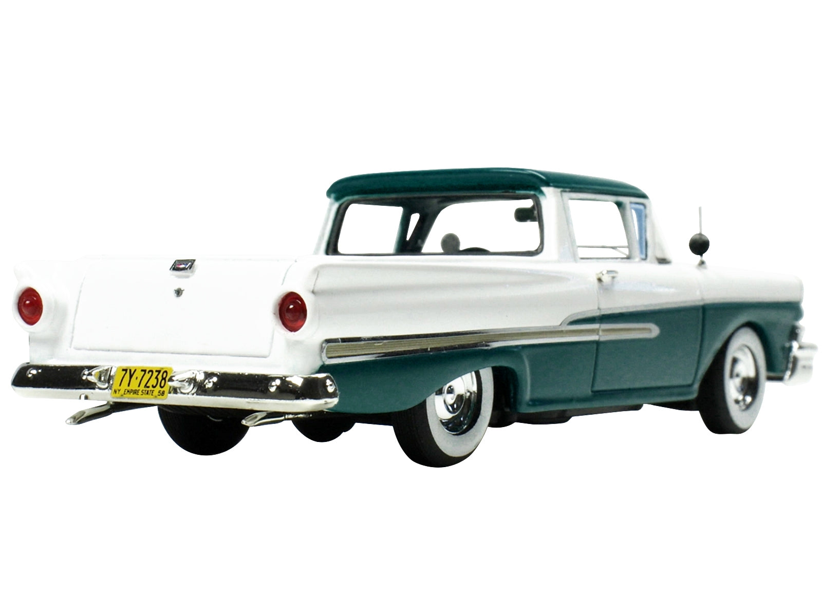 1958 Ford Ranchero Gulfstream Blue and White with Blue Interior - Premium Ford Models from Goldvarg Collection - Just $104.39! Shop now at Rapidvehicles