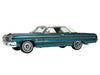 1964 Chevrolet Impala Lagoon Aqua Blue Metallic with Blue Interior and White Top Limited Edition to 200 pieces Worldwide 1/43 Model Car by Goldvarg Collection