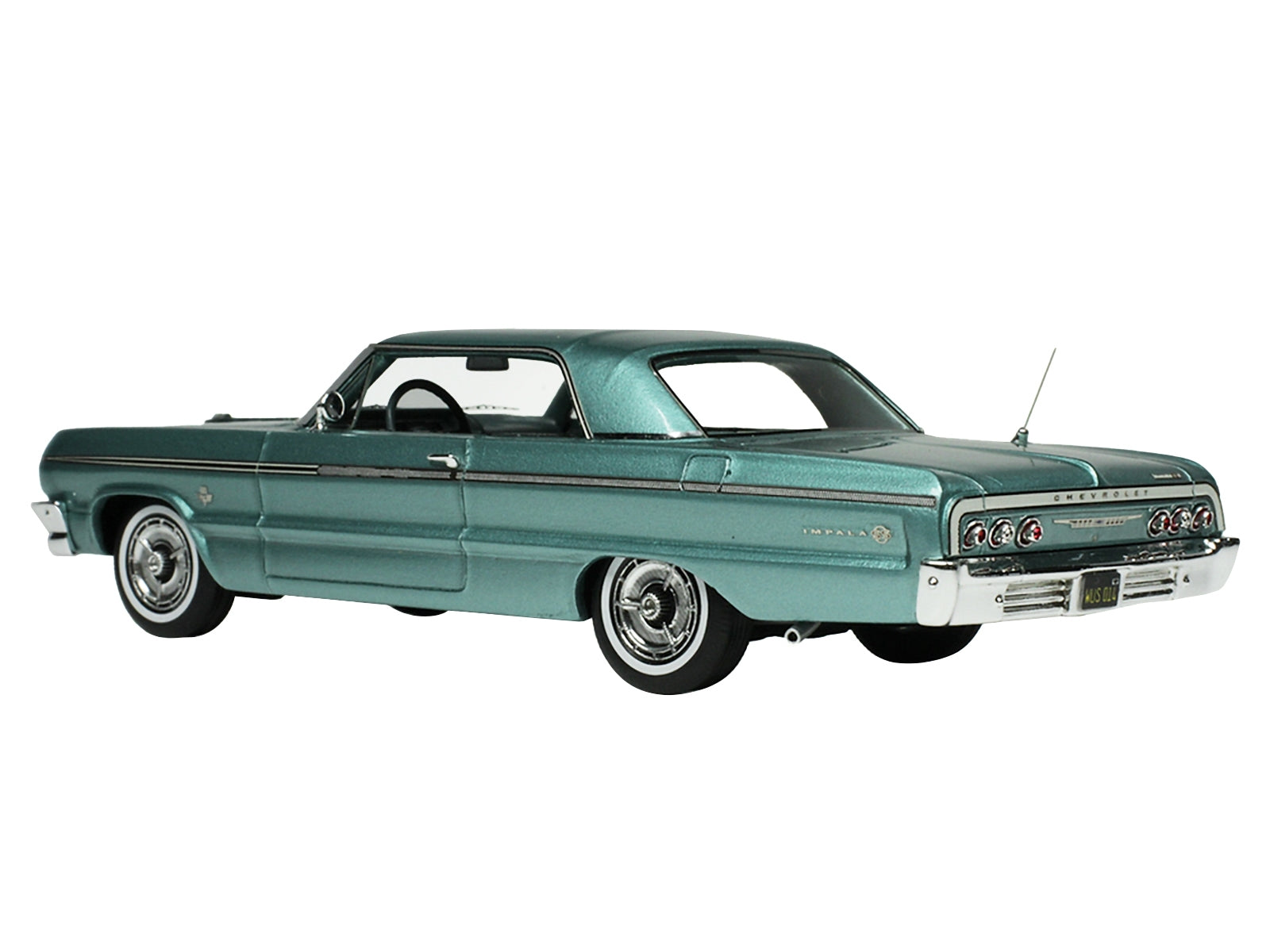 1964 Chevrolet Impala Azure Aqua Blue Metallic with Blue Interior Limited Edition to 200 pieces Worldwide 1/43 Model Car by Goldvarg Collection - Premium Chevrolet Models from Goldvarg Collection - Just $121.87! Shop now at Rapidvehicles