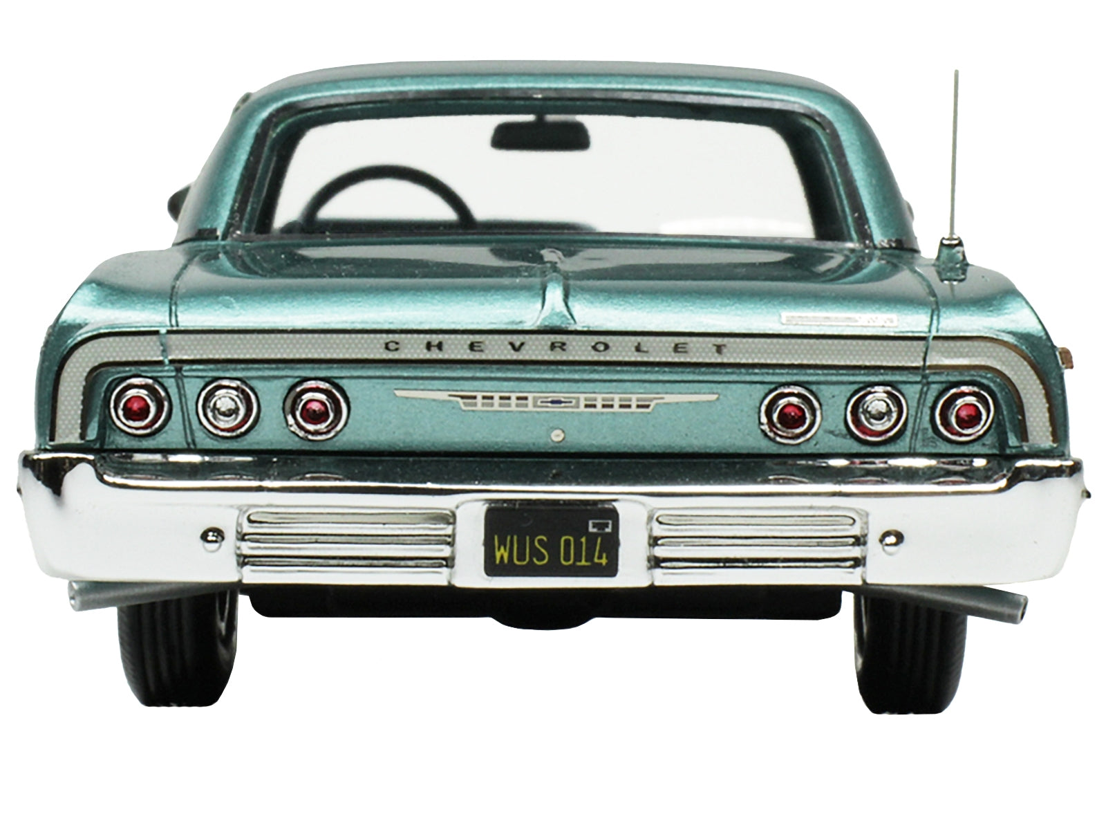 1964 Chevrolet Impala Azure Aqua Blue Metallic with Blue Interior Limited Edition to 200 pieces Worldwide 1/43 Model Car by Goldvarg Collection - Premium Chevrolet Models from Goldvarg Collection - Just $121.87! Shop now at Rapidvehicles