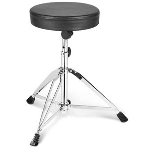 VEVOR Drum Throne, 19.3 to 23 in / 490-585 mm Height Adjustable, Padded Drum Stool Seat with Anti-Slip Feet 5A Drumsticks 330 lbs / 150 kg Maximum Weight Capacity, 360? Swivel Drum Chair for Drummers - Premium Instrument Accessories from VEVOR - Just $53.19! Shop now at Rapidvehicles