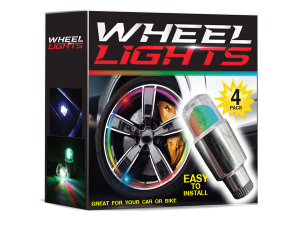 4 Pack Colorful LED Wheel Lights ( Case of 2 ) - Premium Auto Care & Maintenance from Rapidvehicles - Just $33.99! Shop now at Rapidvehicles