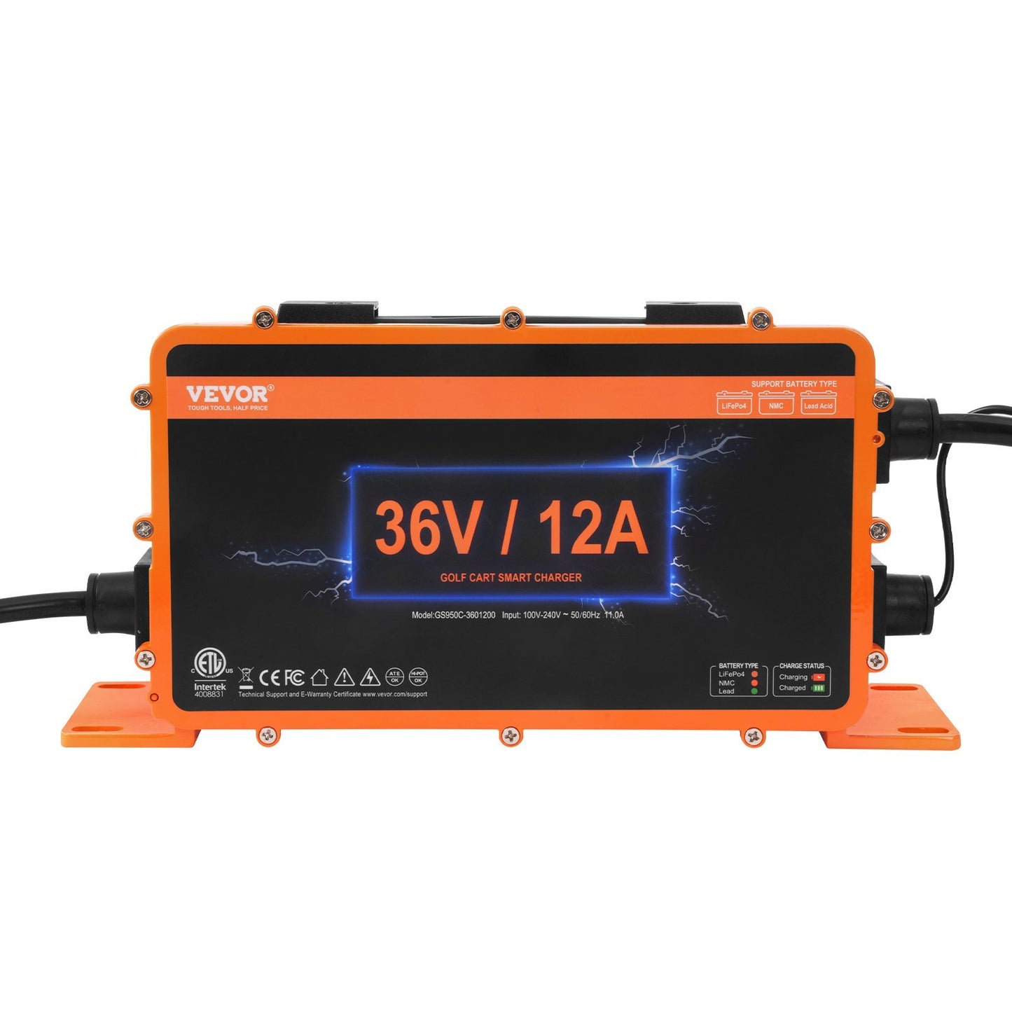 VEVOR 36 Volt Golf Cart Battery Charger, 12 AMP, Smart Battery - Premium Battery Chargers from VEVOR - Just $121.25! Shop now at Rapidvehicles