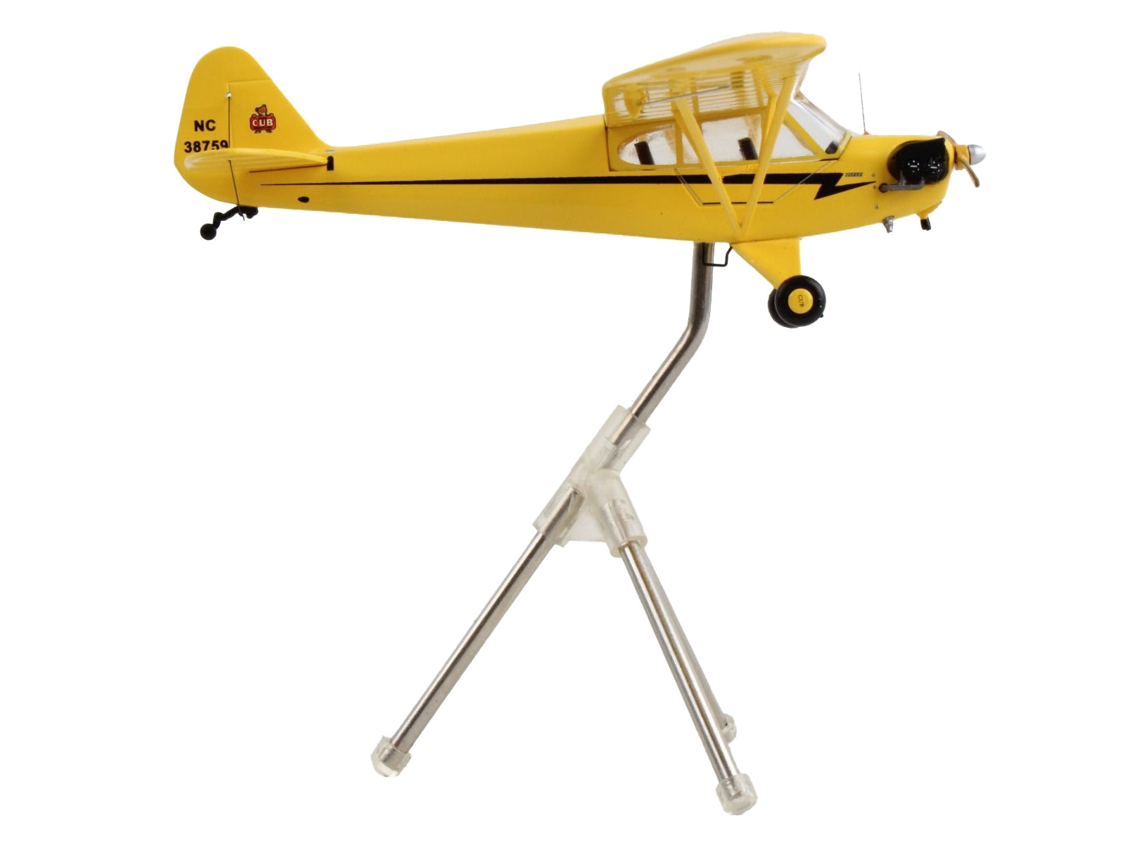 Piper J-3 Cub Light Aircraft "NC 38759" Yellow with Black Stripes - Premium Other from GeminiJets - Just $95.60! Shop now at Rapidvehicles