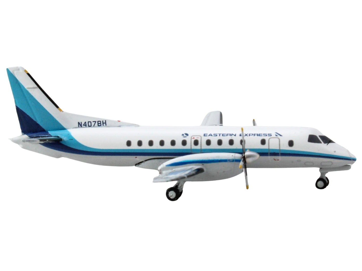 Saab 340B Commercial Aircraft "Eastern Express" (N407BH) White - Premium Aircrafts and War Planes from GeminiJets - Just $73.99! Shop now at Rapidvehicles