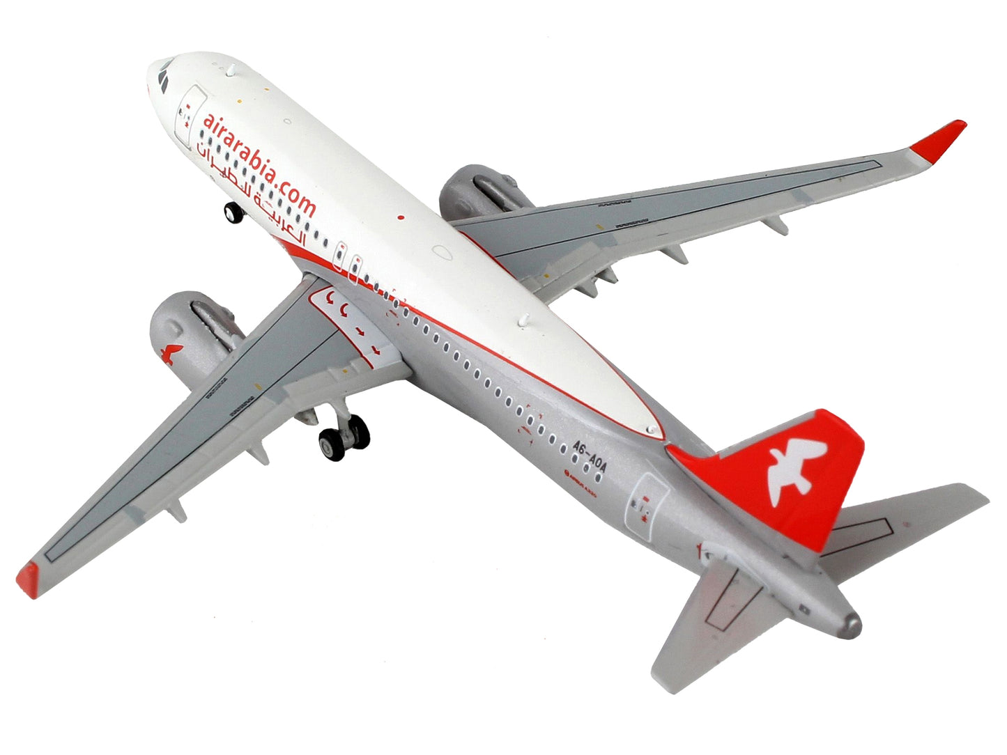 Airbus A320 Commercial Aircraft "Air Arabia" White and Gray with - Premium Aircrafts and War Planes from GeminiJets - Just $69.29! Shop now at Rapidvehicles