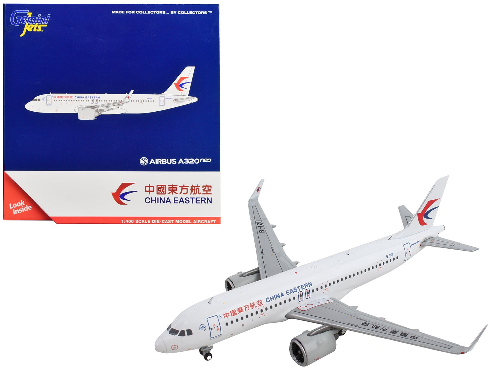 Airbus A320neo Commercial Aircraft "China Eastern Airlines" White 1/400 Diecast Model Airplane by GeminiJets - Premium Aircrafts and War Planes from GeminiJets - Just $64.99! Shop now at Rapidvehicles