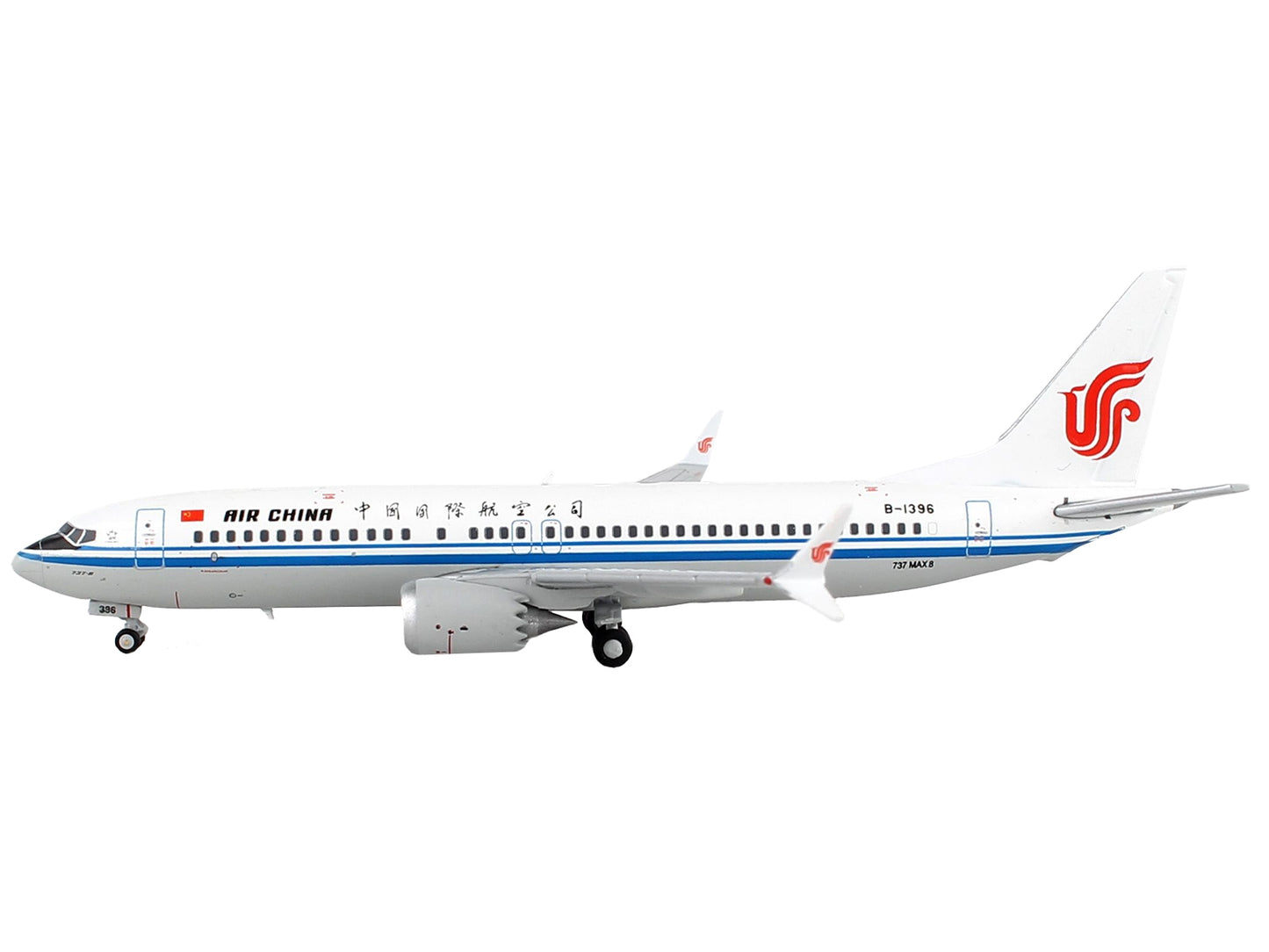 Boeing 737 MAX 8 Commercial Aircraft "Air China" White with Blue