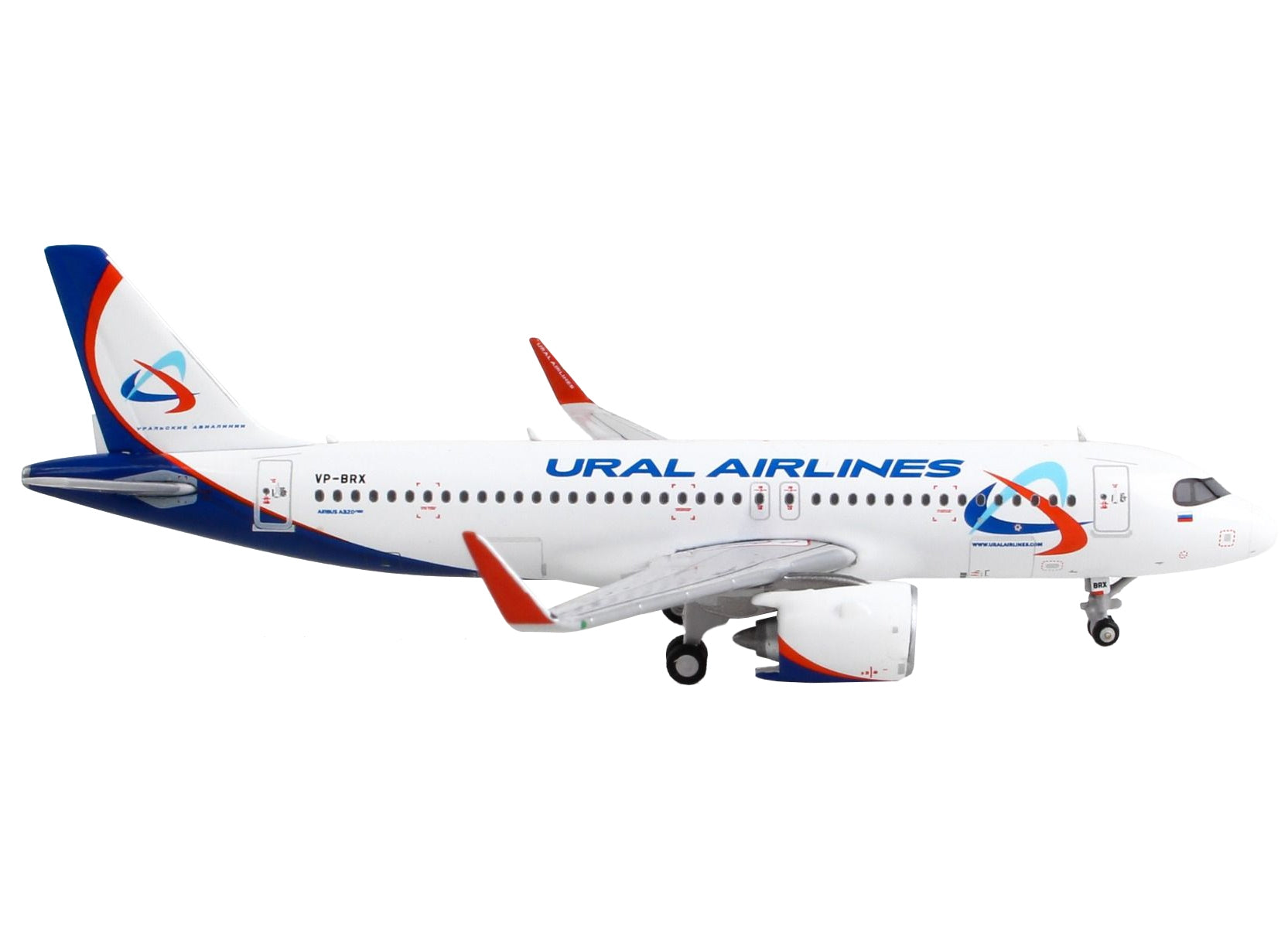 Airbus A320neo Commercial Aircraft "Ural Airlines" White with Blue Tail 1/400 Diecast Model Airplane by GeminiJets - Premium Aircrafts and War Planes from GeminiJets - Just $63.72! Shop now at Rapidvehicles