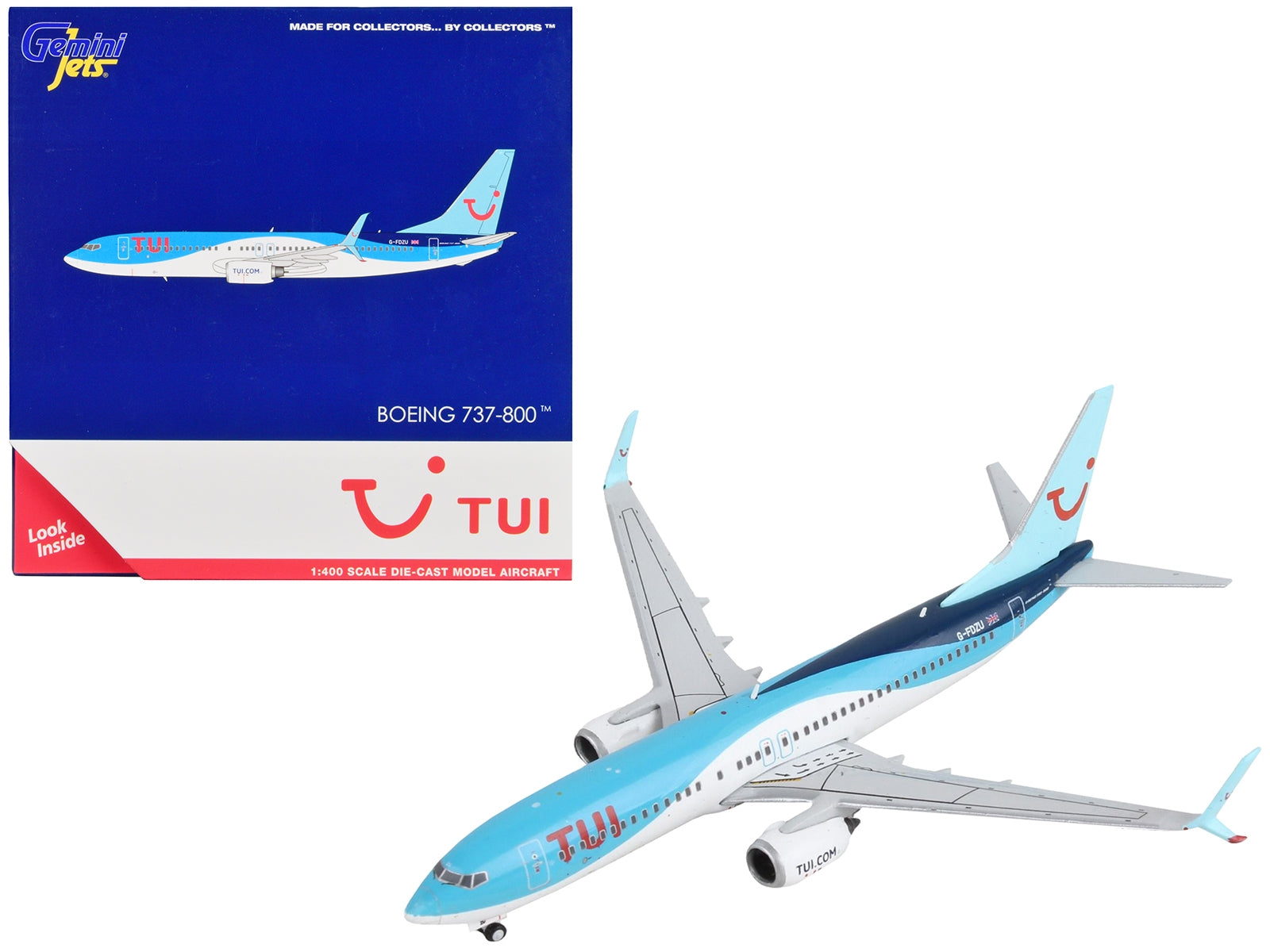 Boeing 737-800 Commercial Aircraft "TUI Airways" Blue and White 1/400 Diecast Model Airplane by GeminiJets - Premium Boeing from GeminiJets - Just $65.99! Shop now at Rapidvehicles