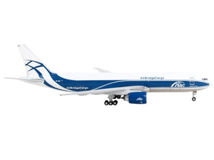 Boeing 777F Commercial Aircraft "AirBridgeCargo" White with Blue Stripes 1/400 Diecast Model Airplane by GeminiJets - Premium Boeing from GeminiJets - Just $81.99! Shop now at Rapidvehicles